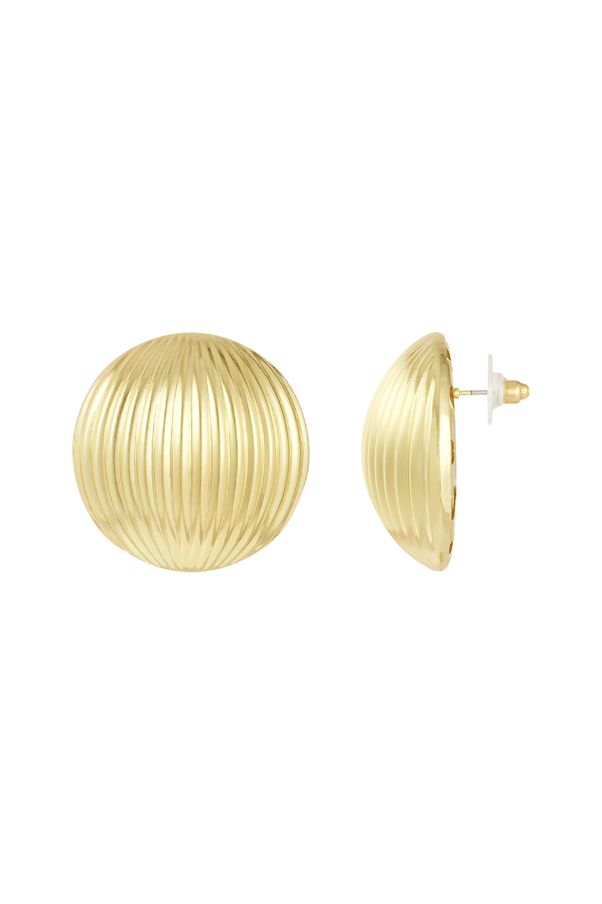 Chic textured earrings - gold h5 