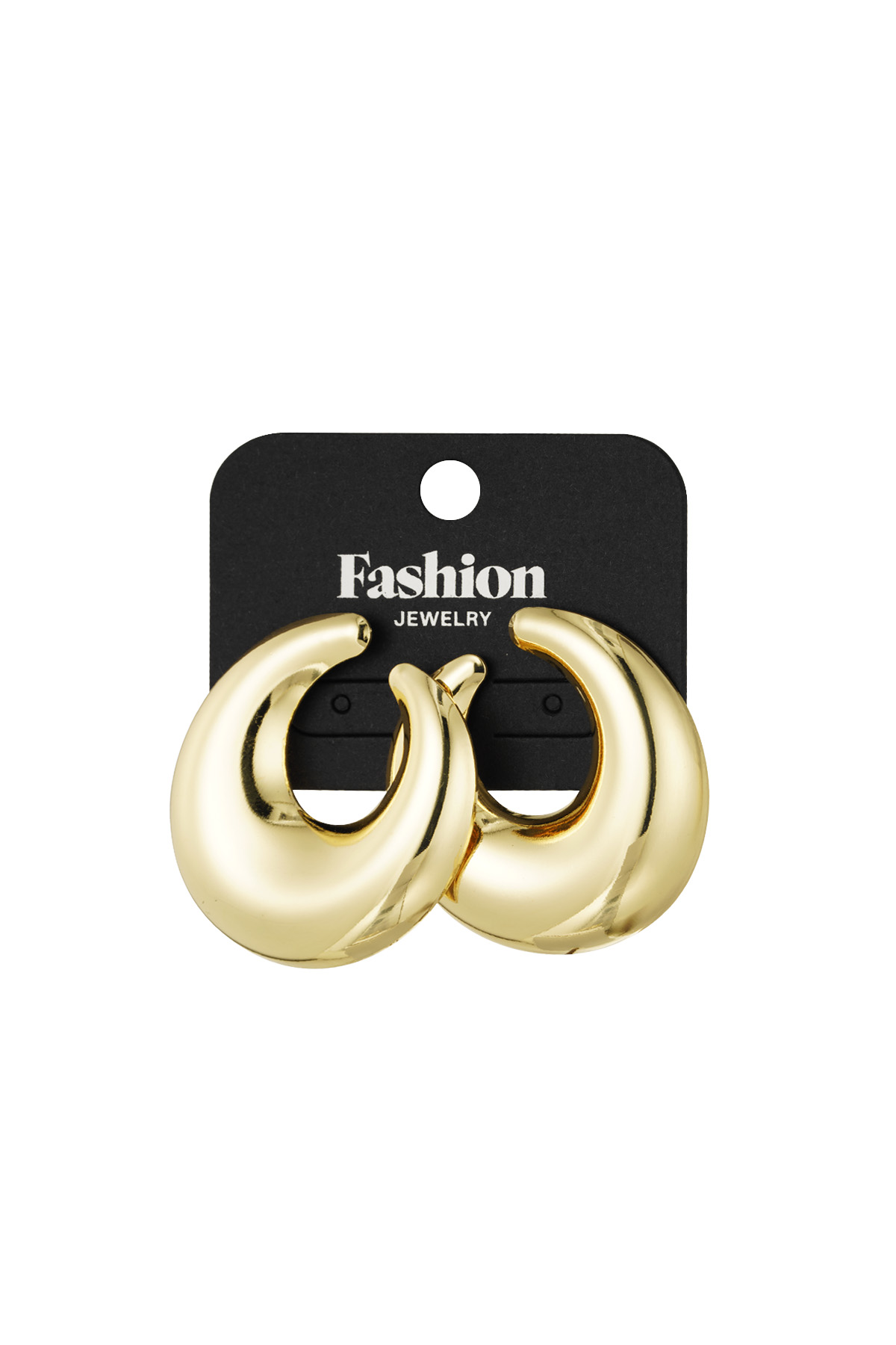 Elegant arc earrings - gold h5 Picture3