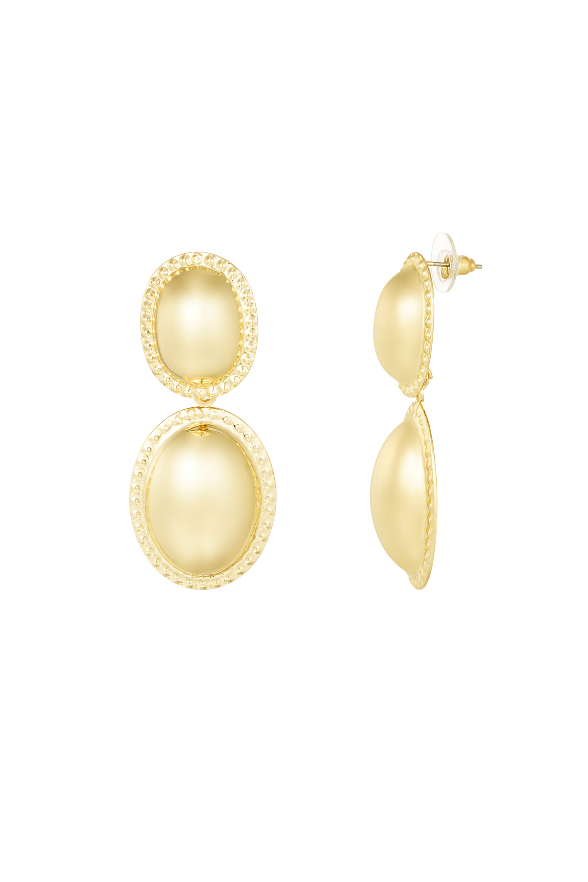 Pendientes doble deleite - oro h5 