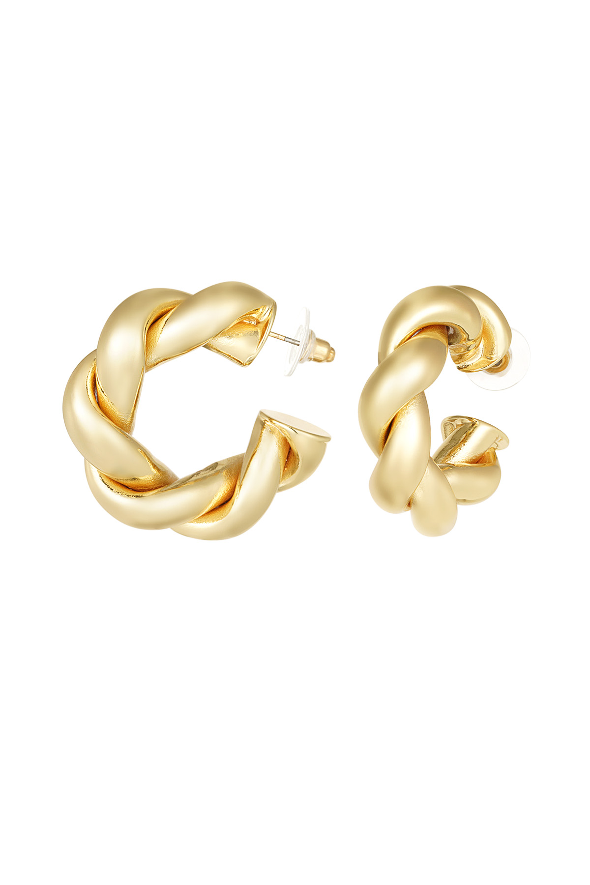 Twisted wonder earrings - gold h5 