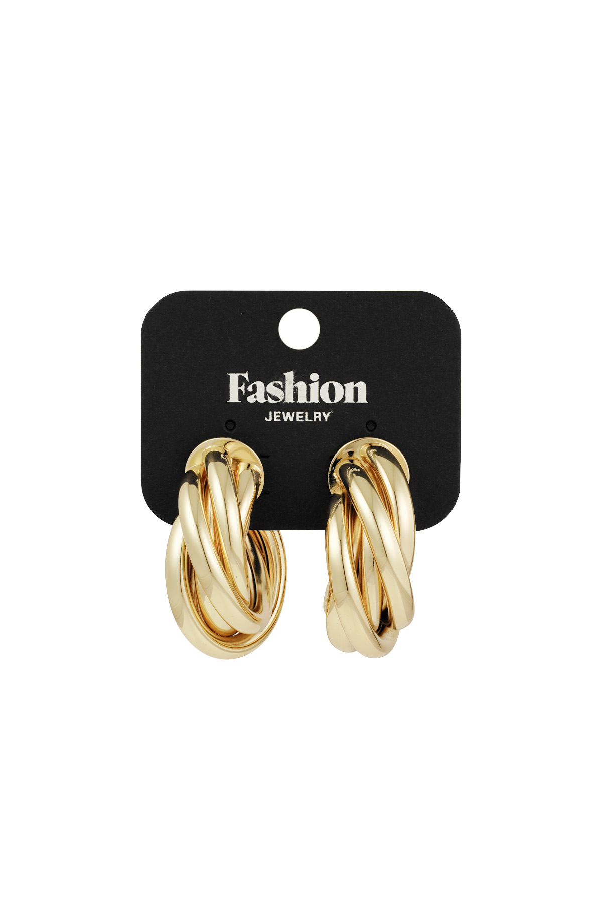 Twist & Twirl Hoops earrings - gold h5 Picture3