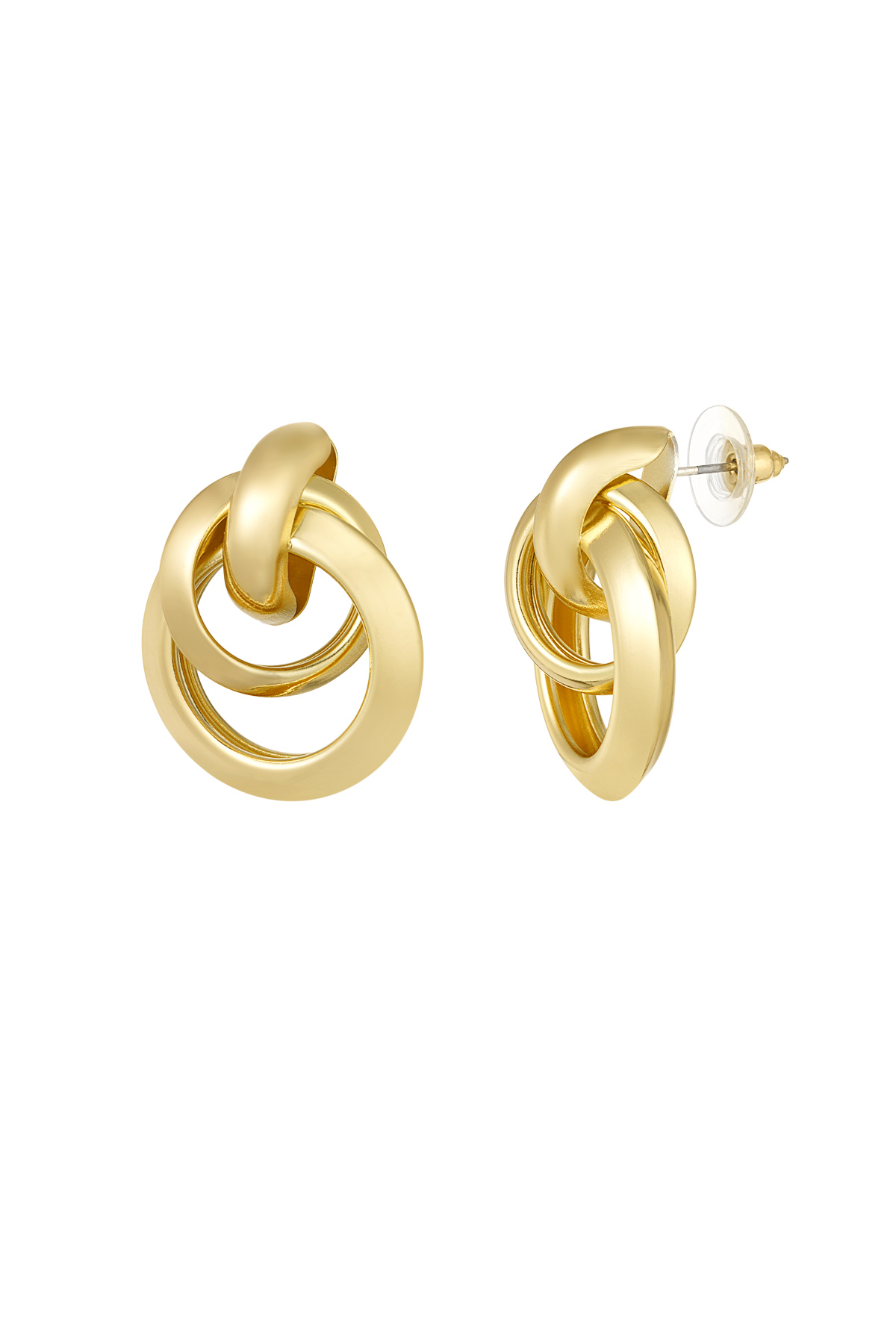 Round and Round earrings - gold h5 