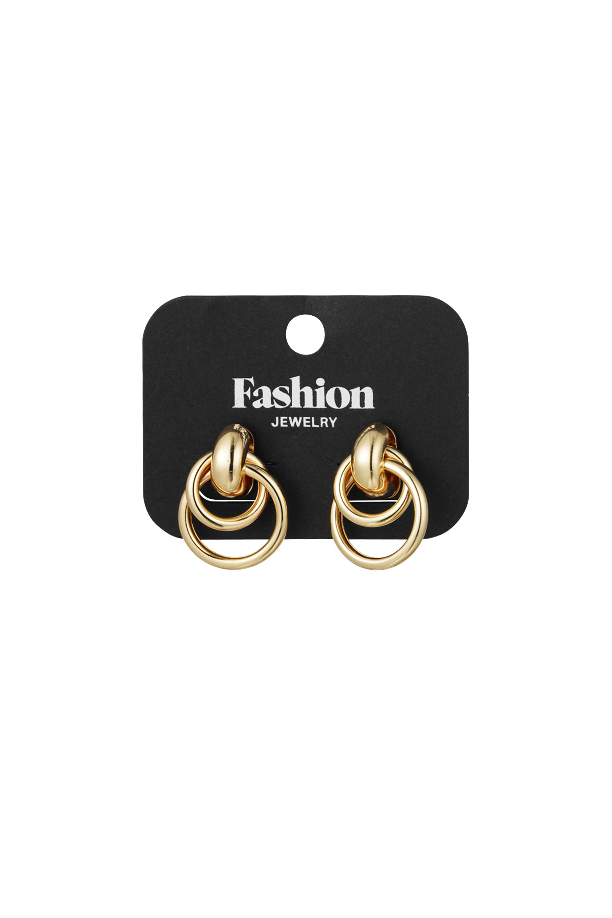 Boucles d'oreilles pendantes glamour - or h5 Image3