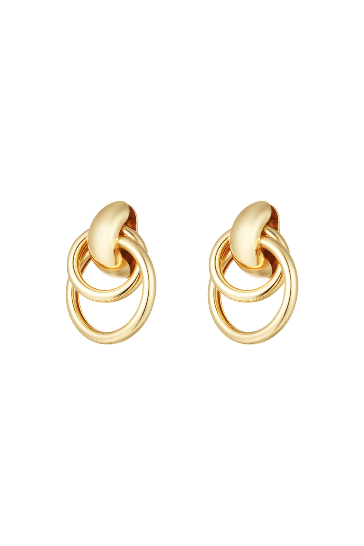 Boucles d'oreilles pendantes glamour - or h5 