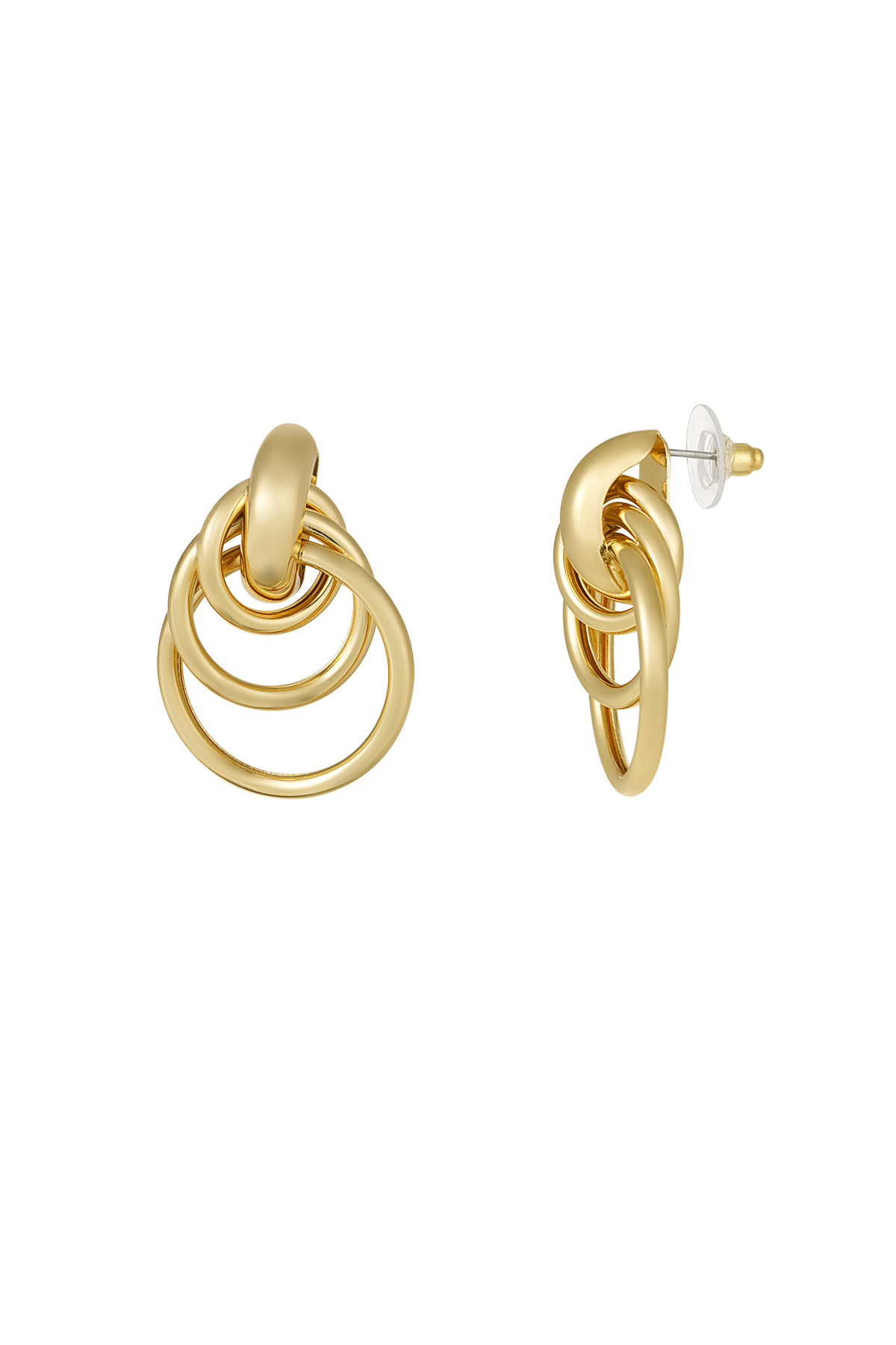 Eternal Circles earrings - gold h5 