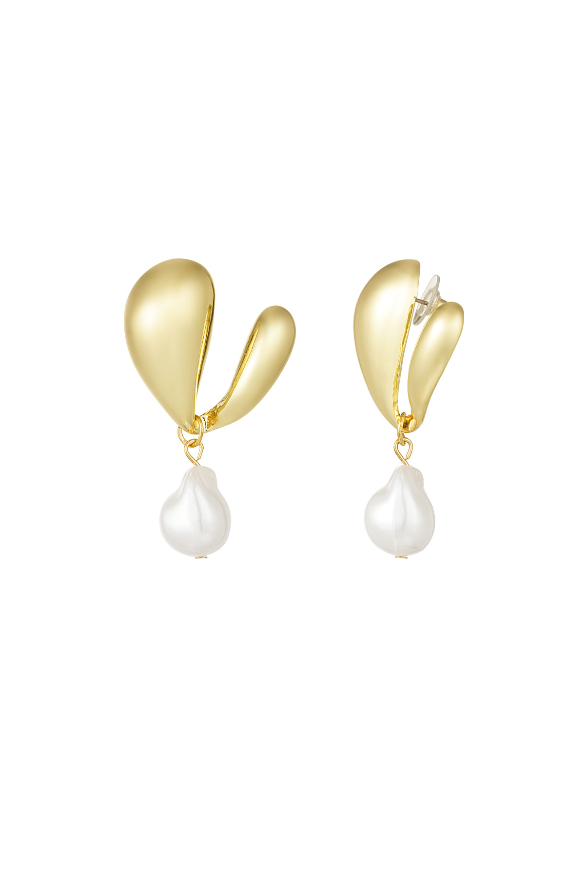 Earrings pearl manifest - gold h5 