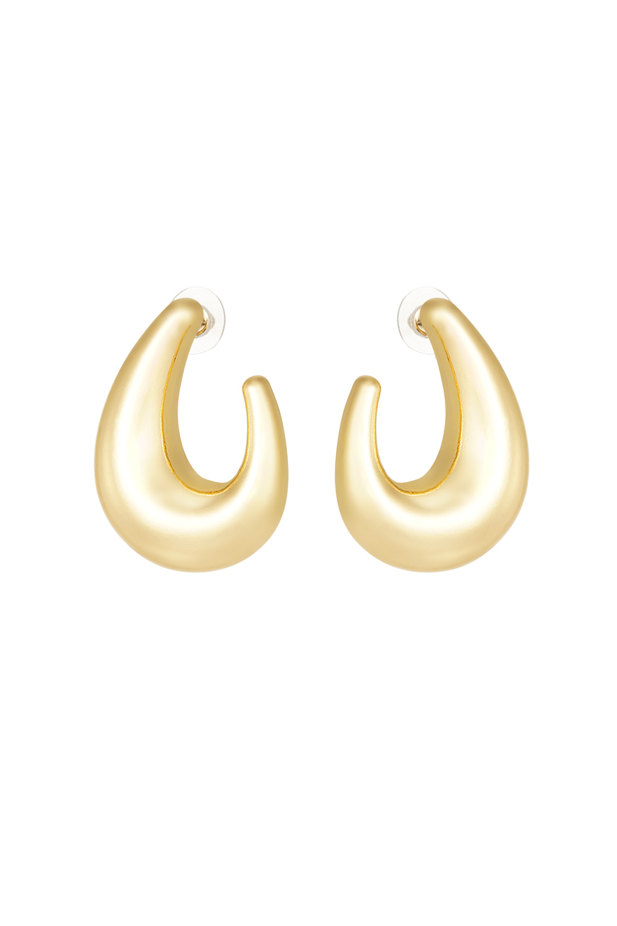 Elegant drop earrings - gold h5 