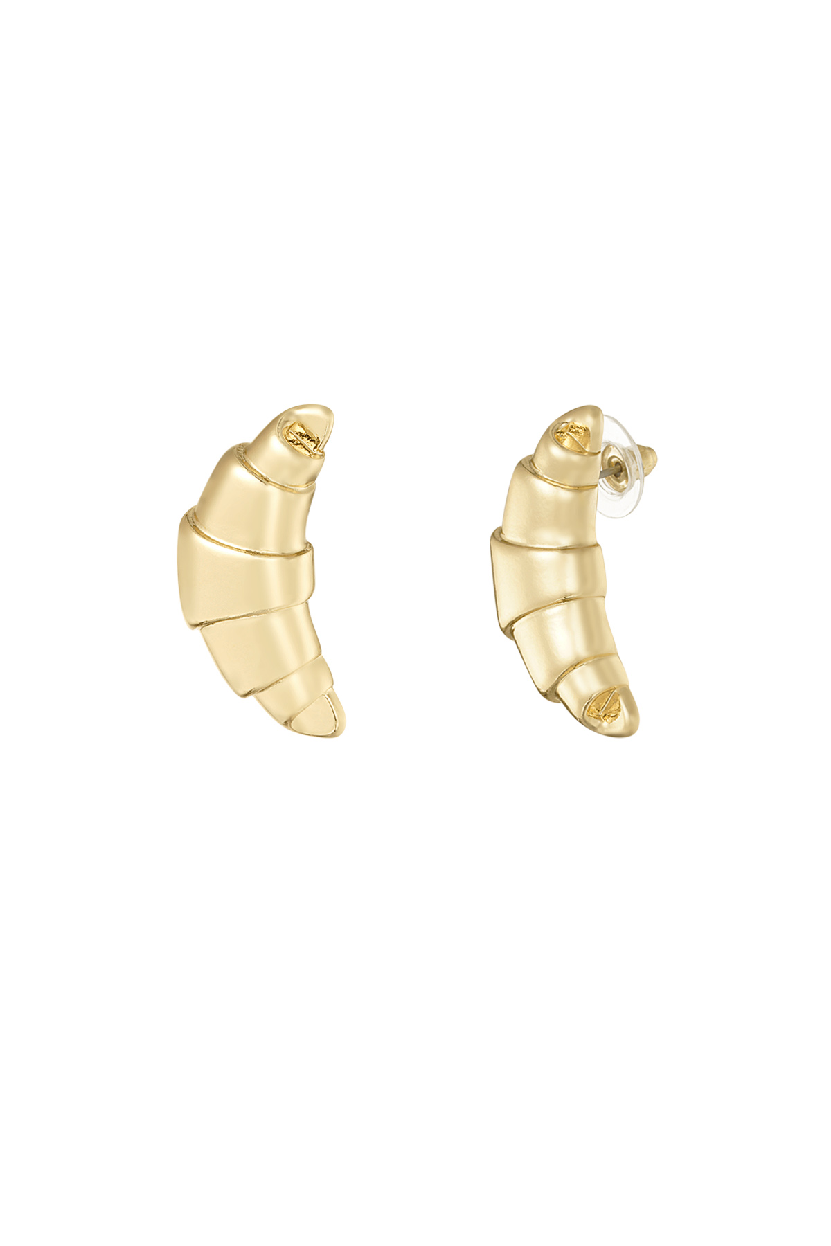 Sweet Croissant earrings - gold  h5 