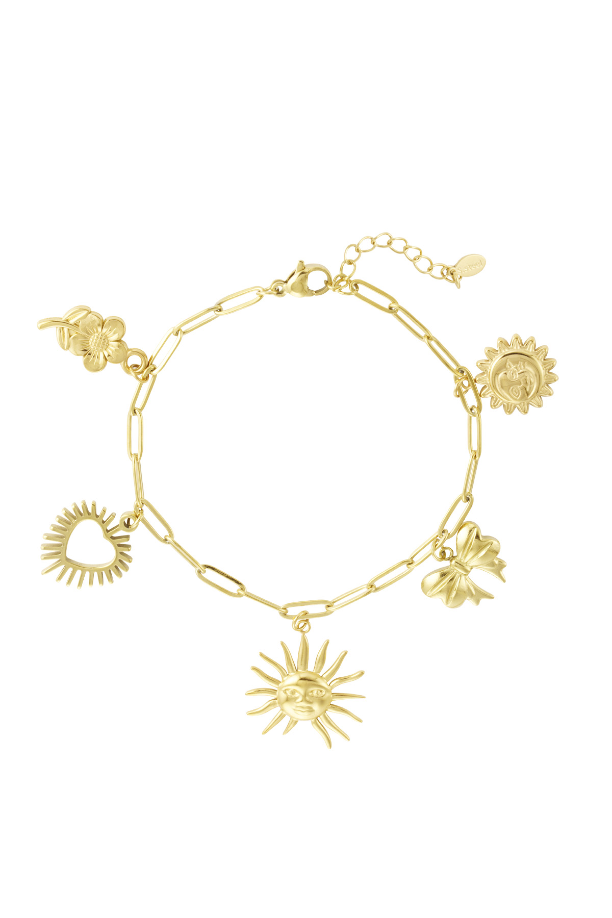 Charm bracelet sunshine fever - gold h5 