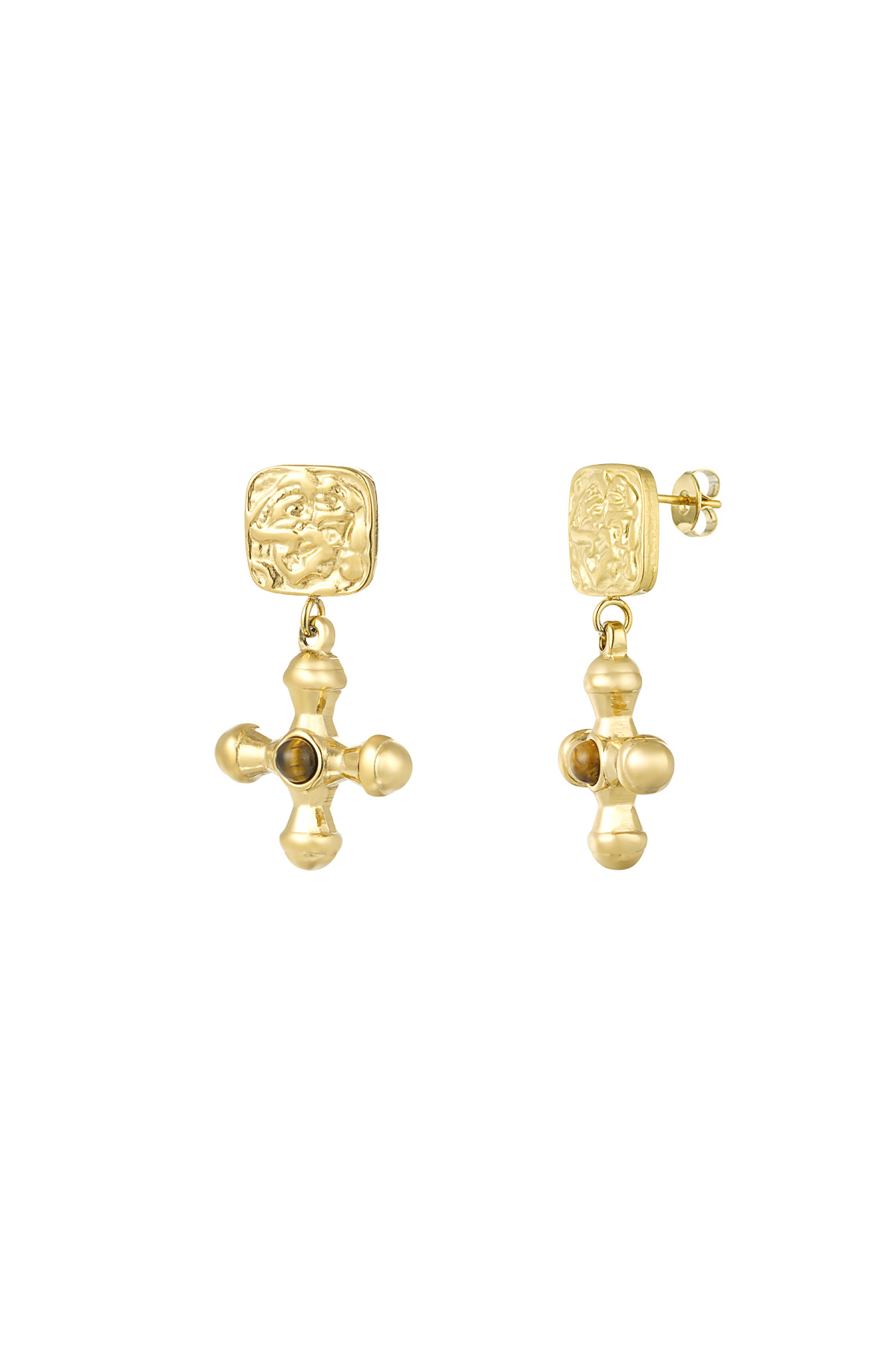 Subtle Spark earrings - gold h5 