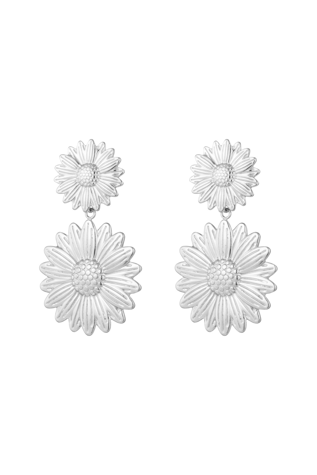 Boucles d'oreilles Happy Sunflower - argent h5 