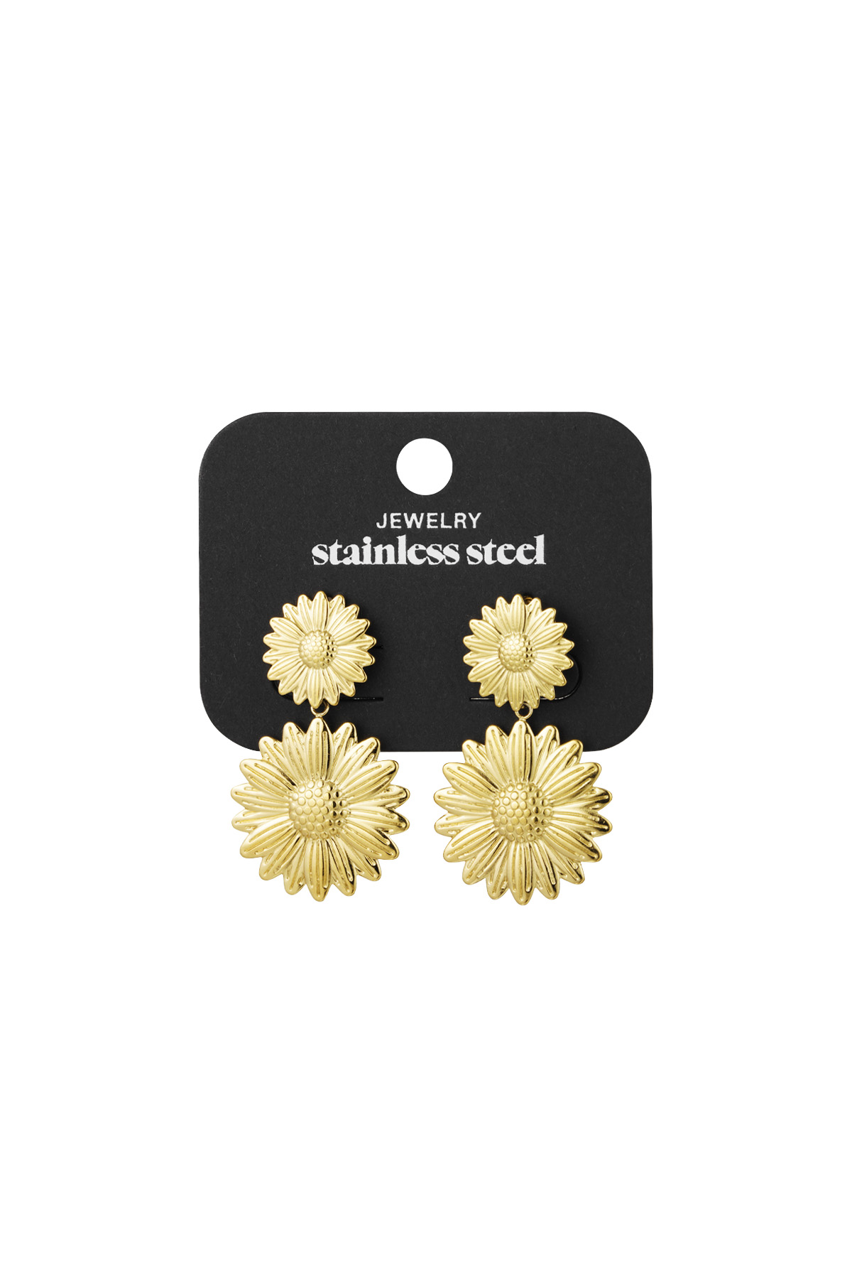 Happy Sunflower earrings - gold h5 Picture3