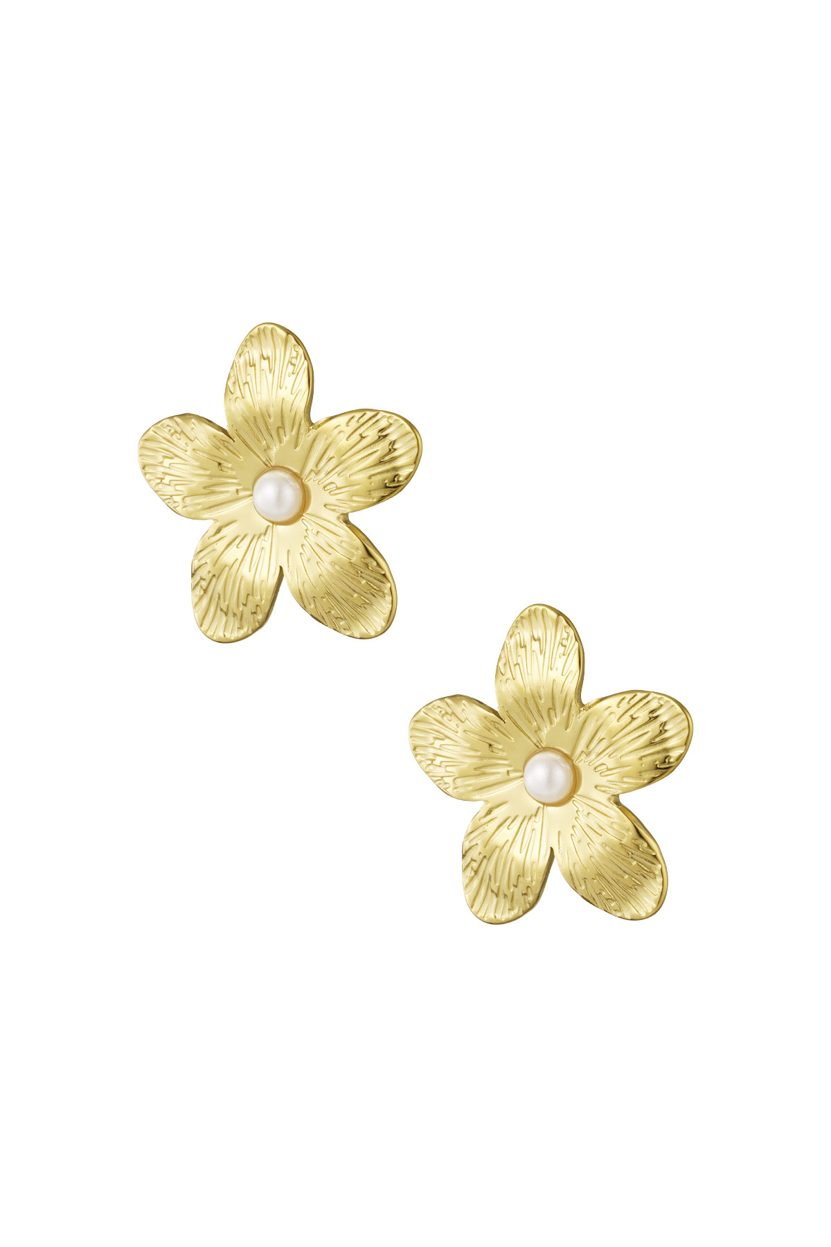 Earrings blossom burst - gold h5 