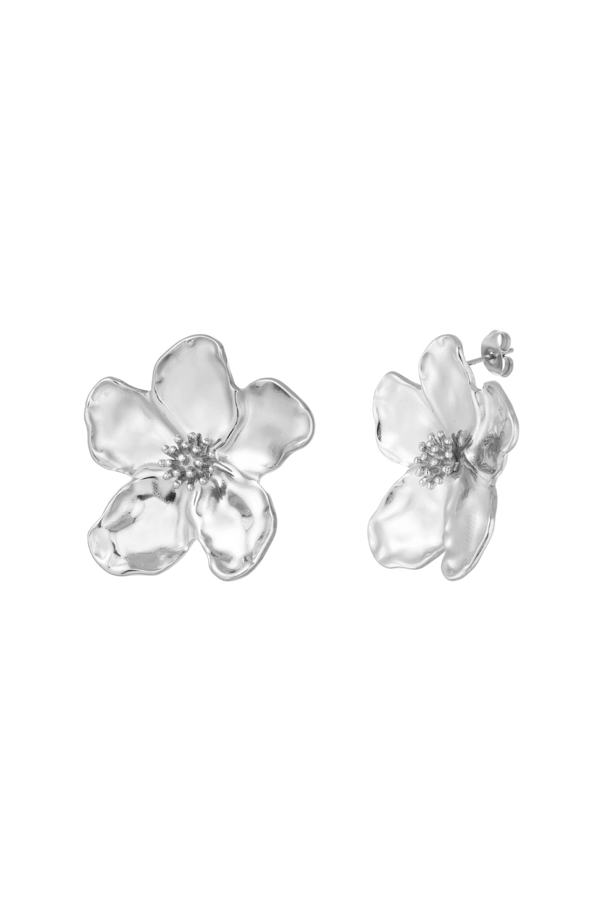 Boucles d'oreilles oopsie marguerite - argent h5 