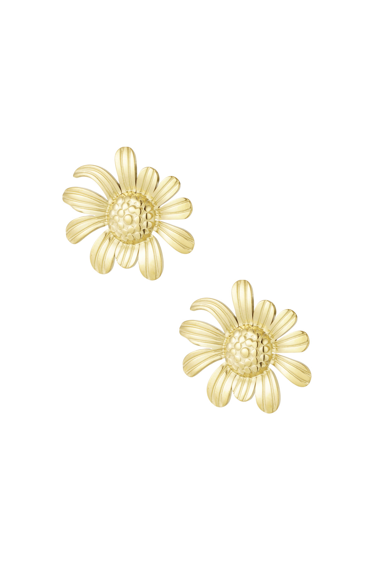 Boucles d'oreilles Happy Daisy - or h5 