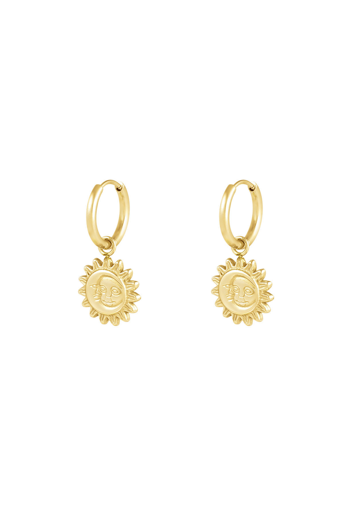 Boucles d'oreilles synergie solaire - or h5 