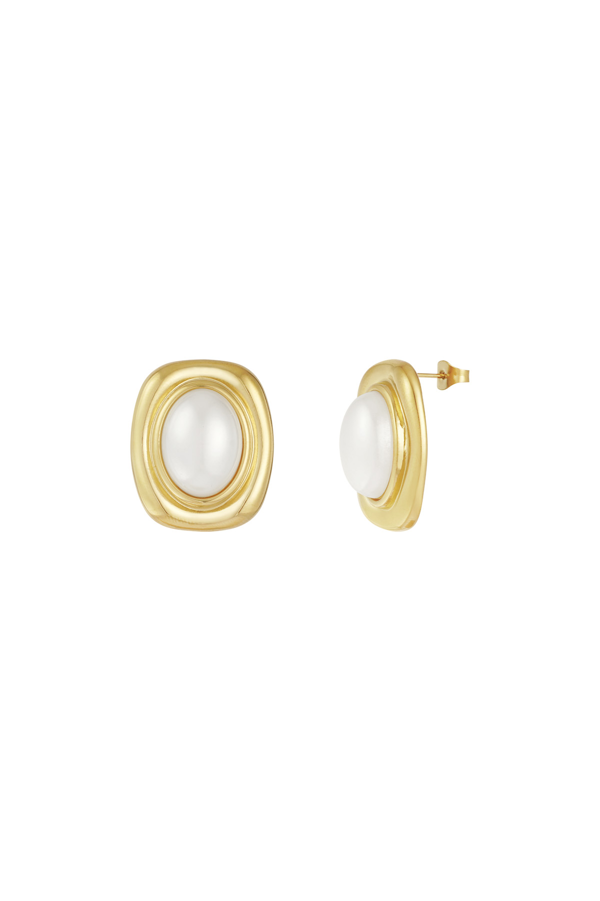 Pendientes Chic Stone - blanco h5 