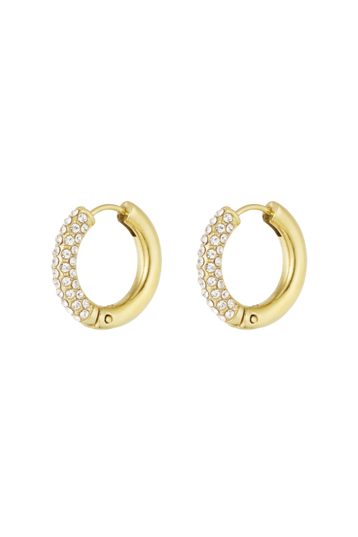 Boucles d'oreilles Shiny Rings - blanc h5 