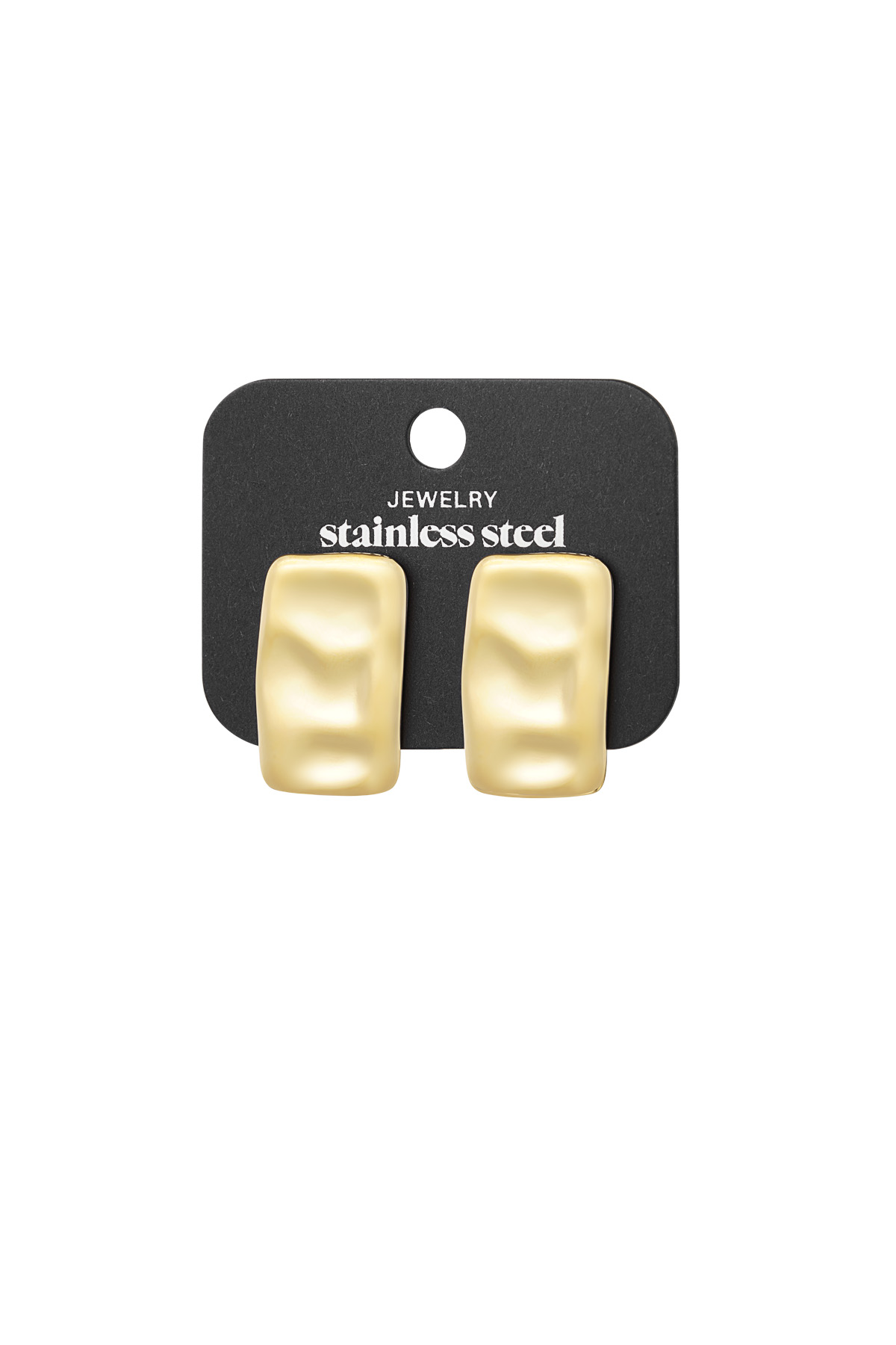 Subtle Texture earrings - gold h5 Picture3