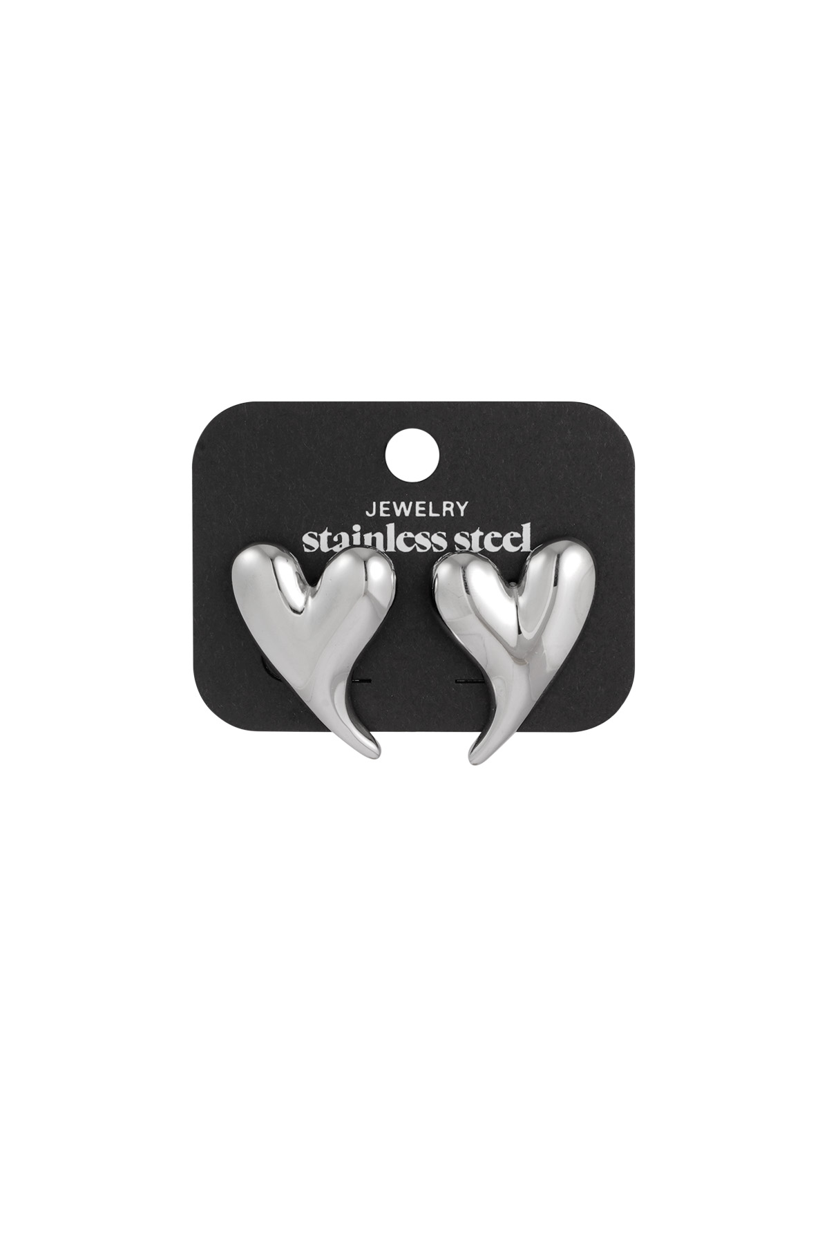 Earrings heart vibes - silver h5 Picture3