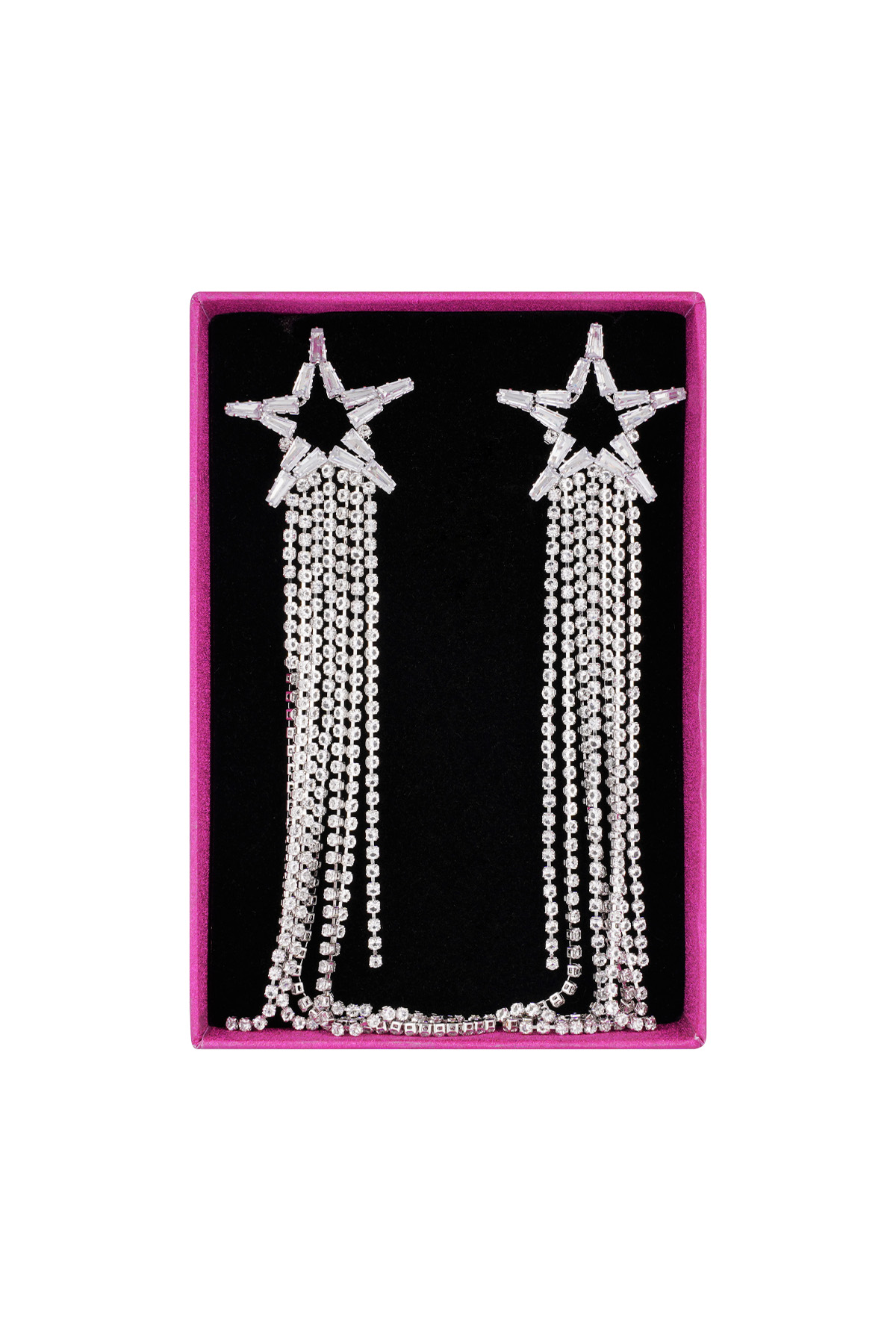 Festive star earrings - silver h5 Picture3