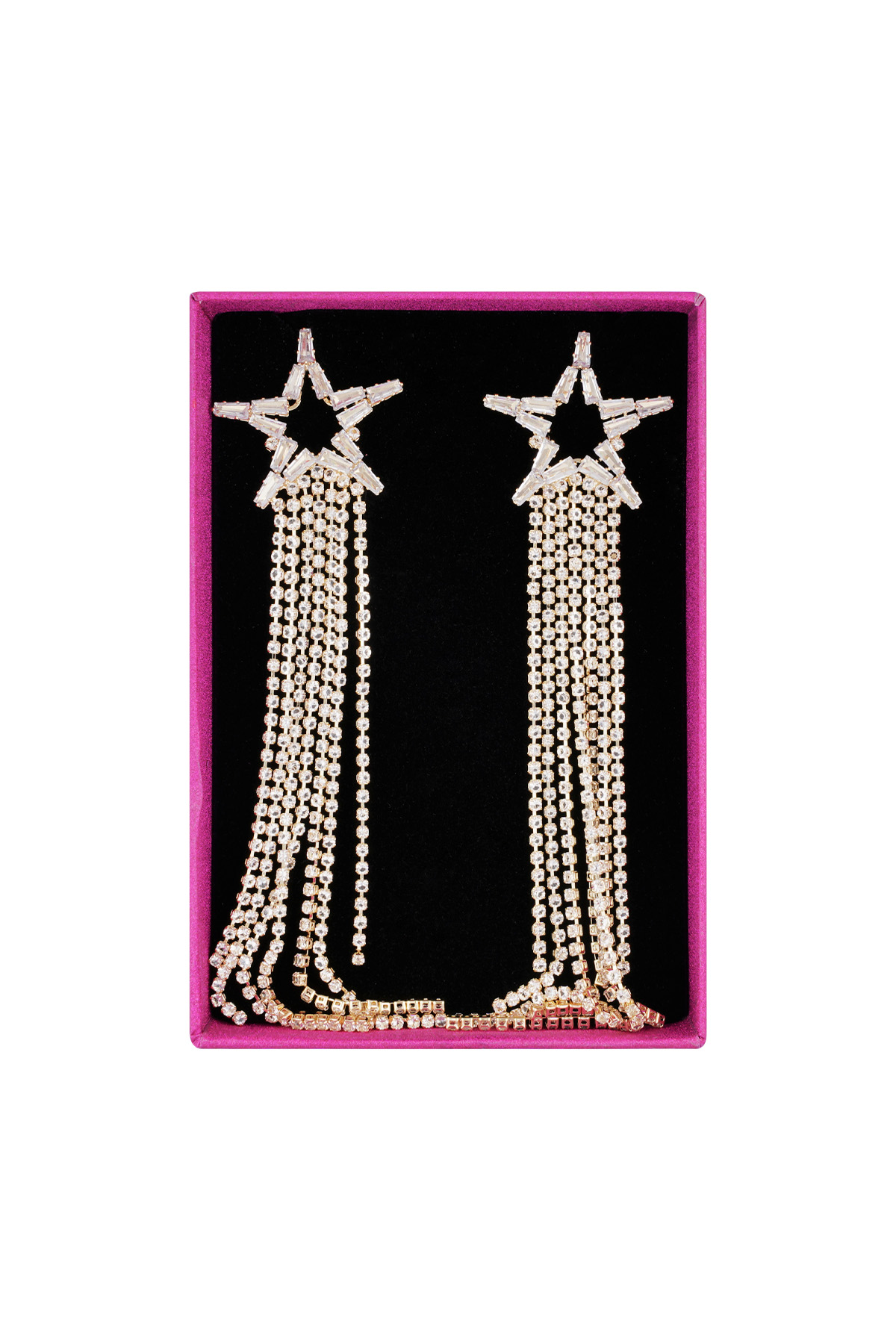 Festive star earrings - gold h5 Picture3