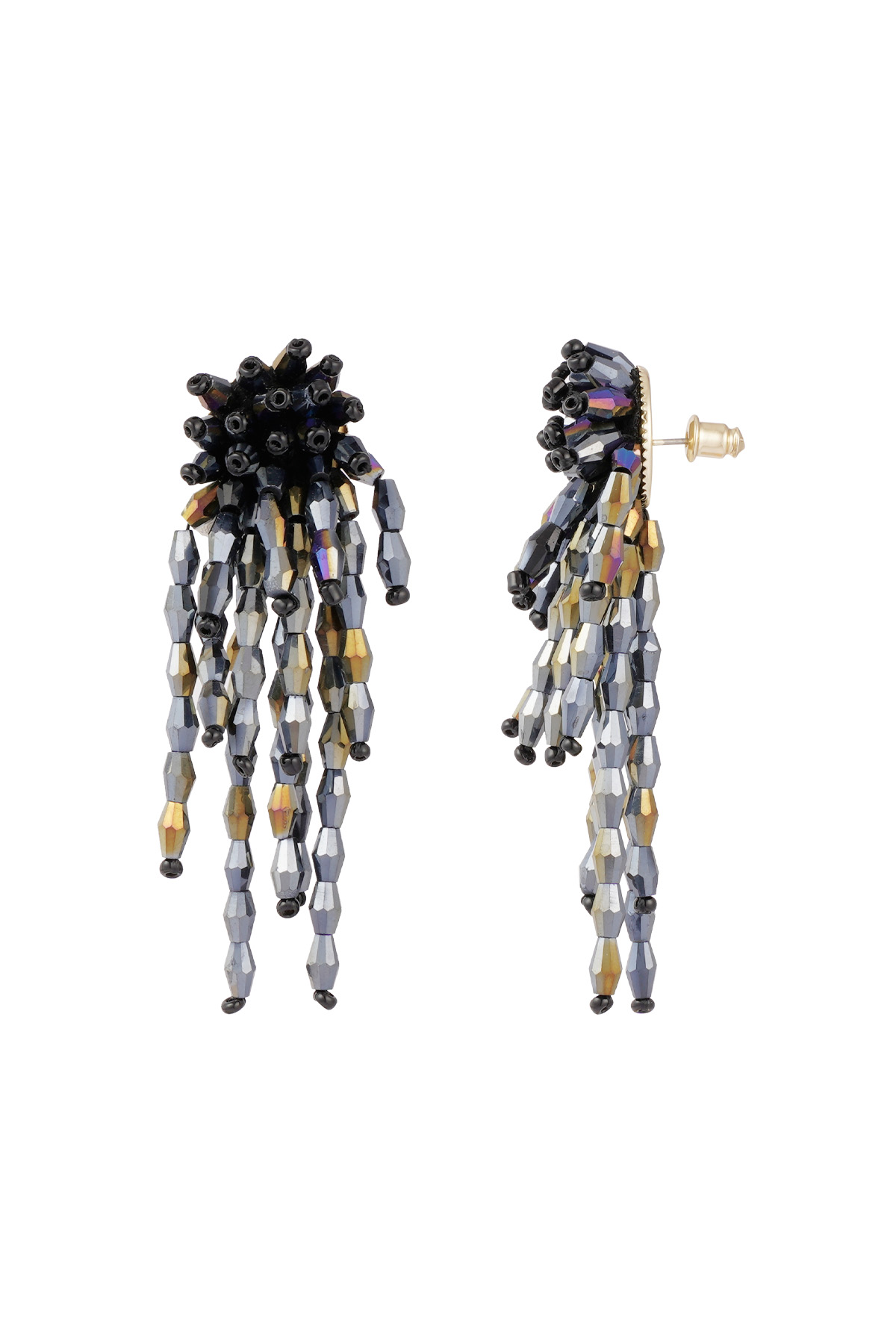 Boucles d'oreilles qui font sensation - noir h5 