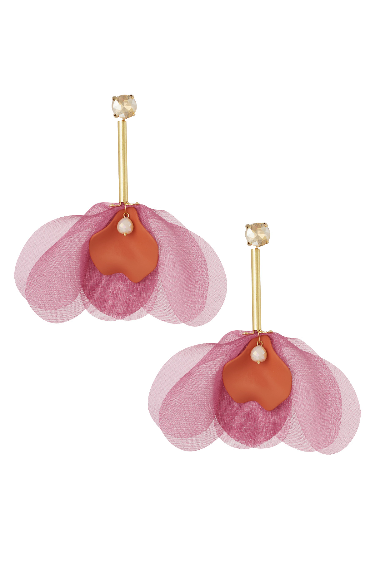 Boucles d'oreilles Happy Daisy Days - rose h5 