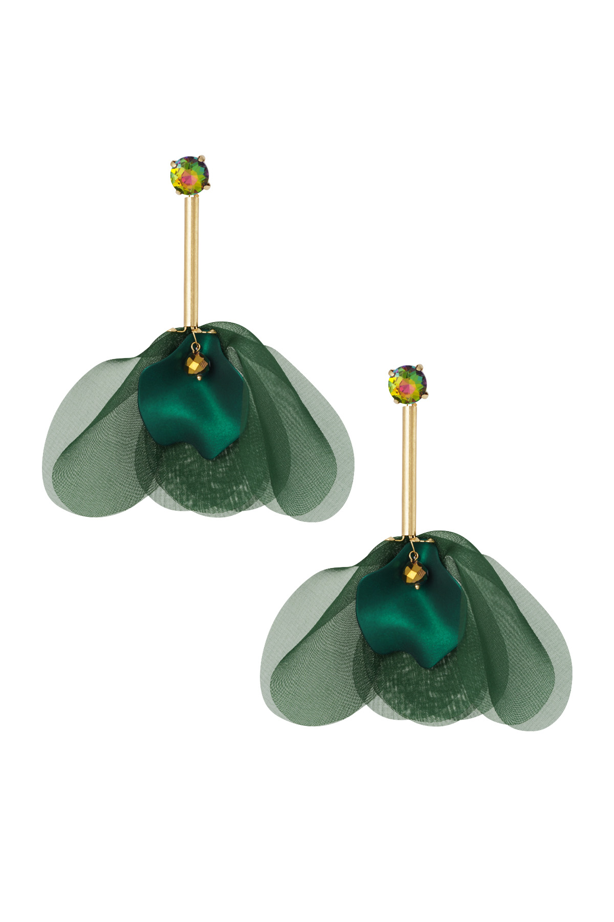 Pendientes Happy Daisy Days - verde h5 