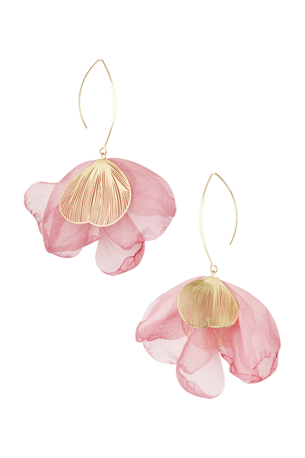 Boucles d'oreilles Charming Flower - rose h5 