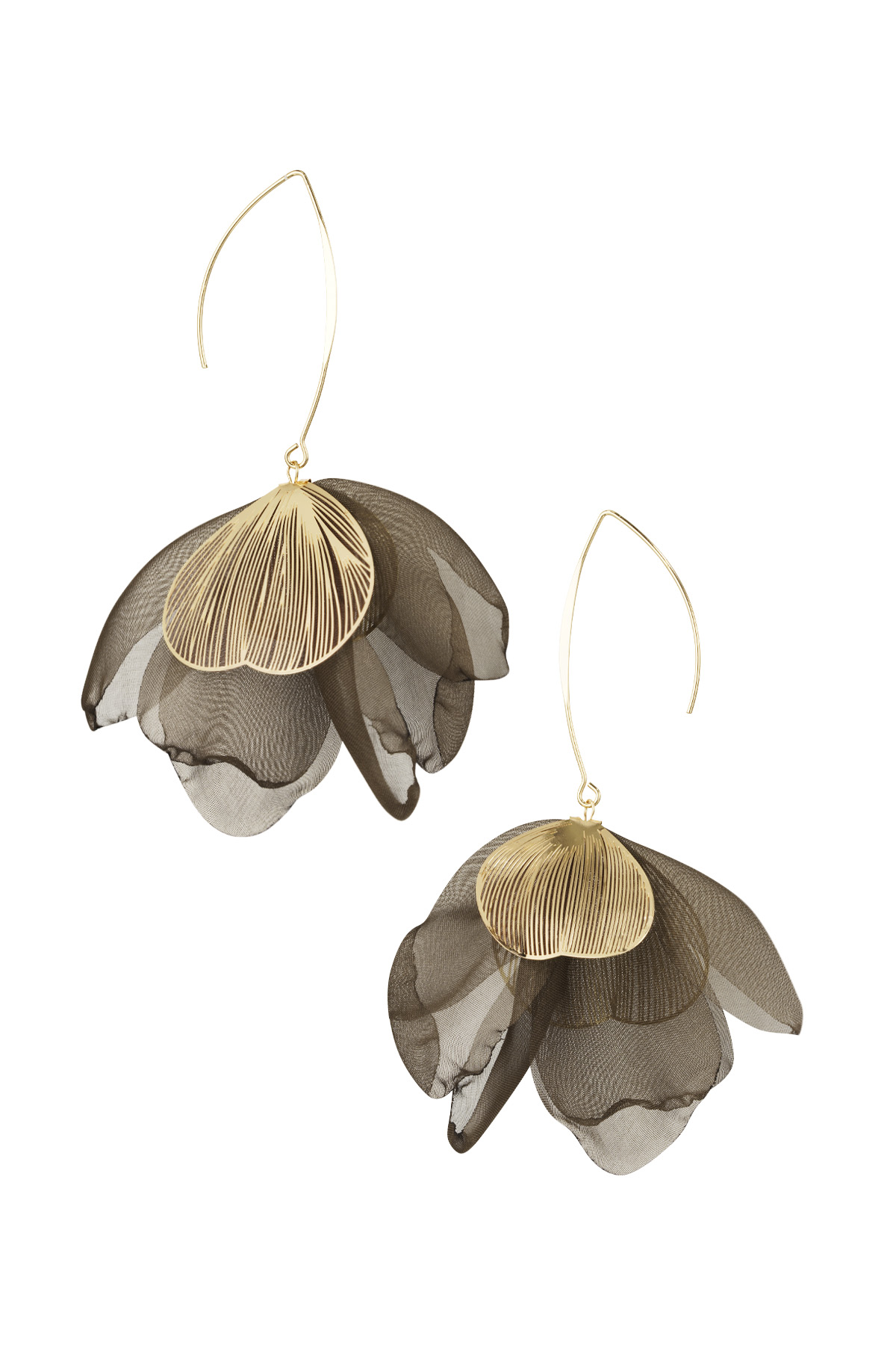 Pendientes Charming Flower - gris h5 