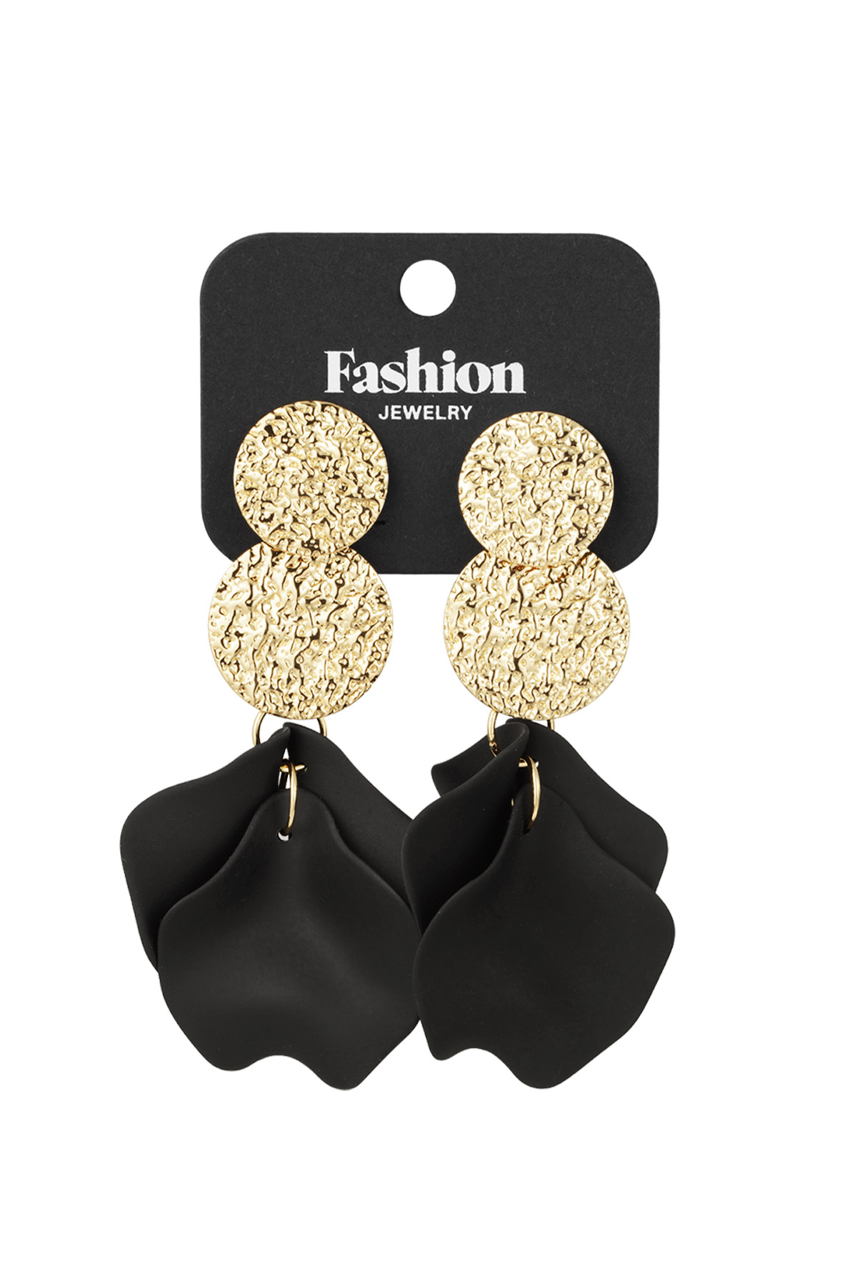 Boucles d'oreilles Blooming Chic - noir h5 Image3