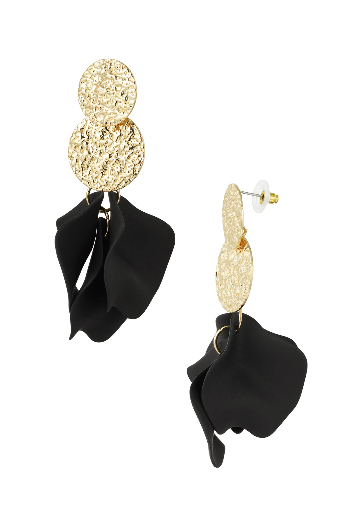 Boucles d'oreilles Blooming Chic - noir h5 