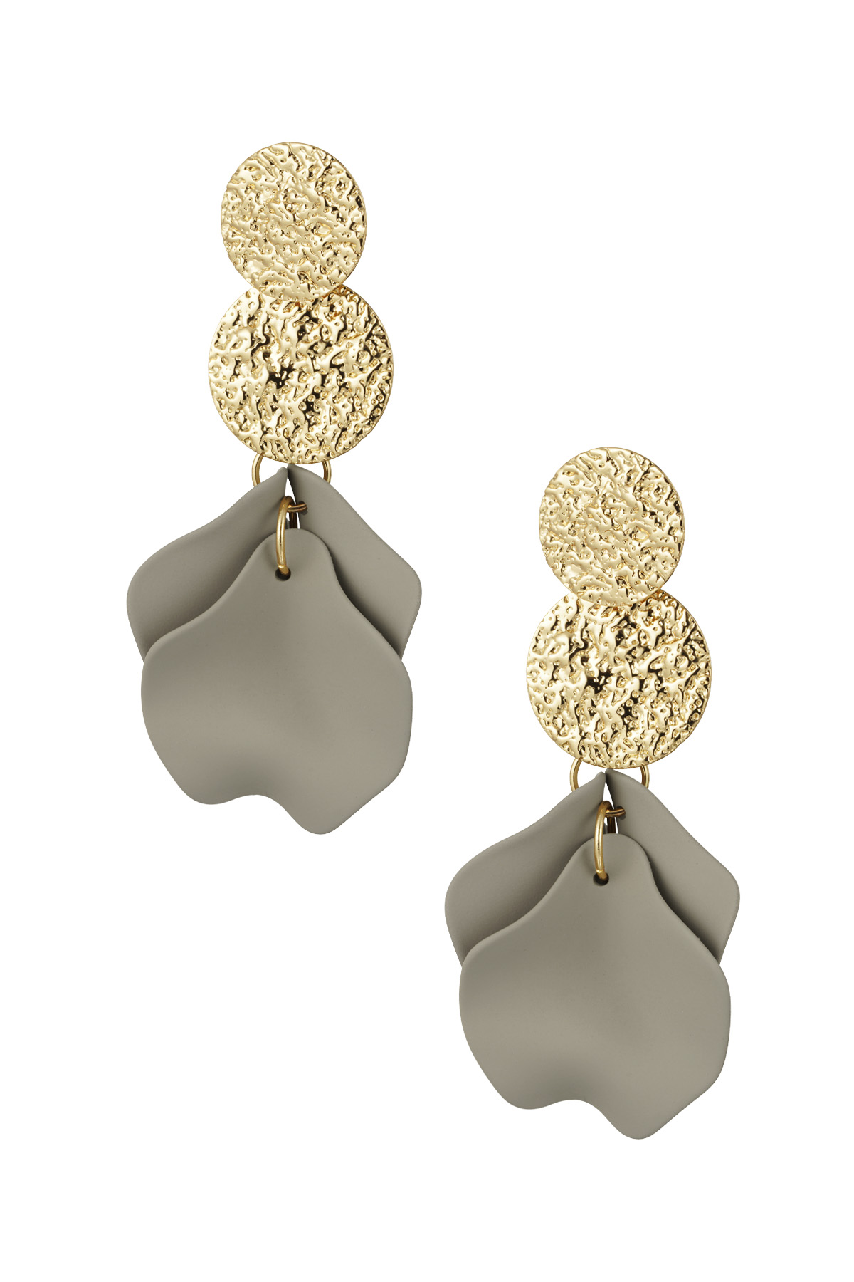 Blooming Chic earrings - grey h5 