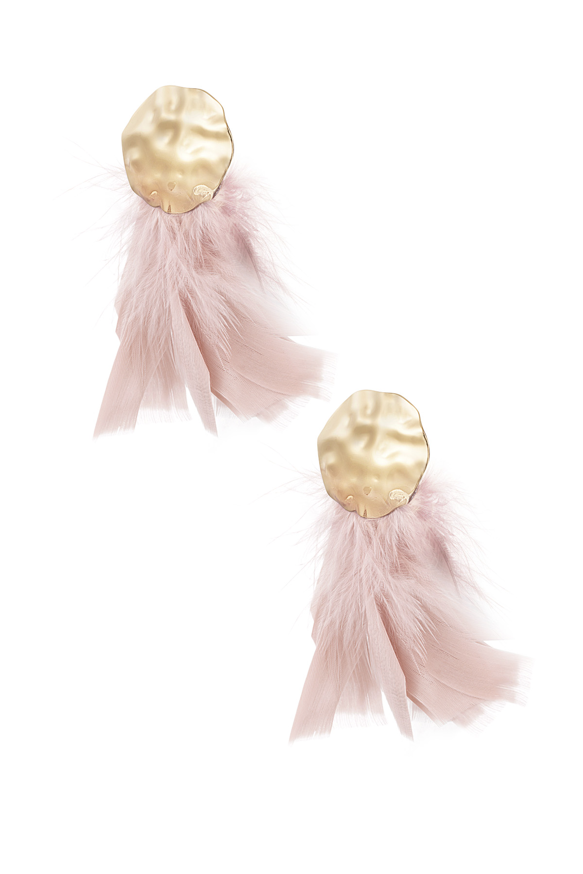 Boucles d'oreilles Feather Babe - rose h5 