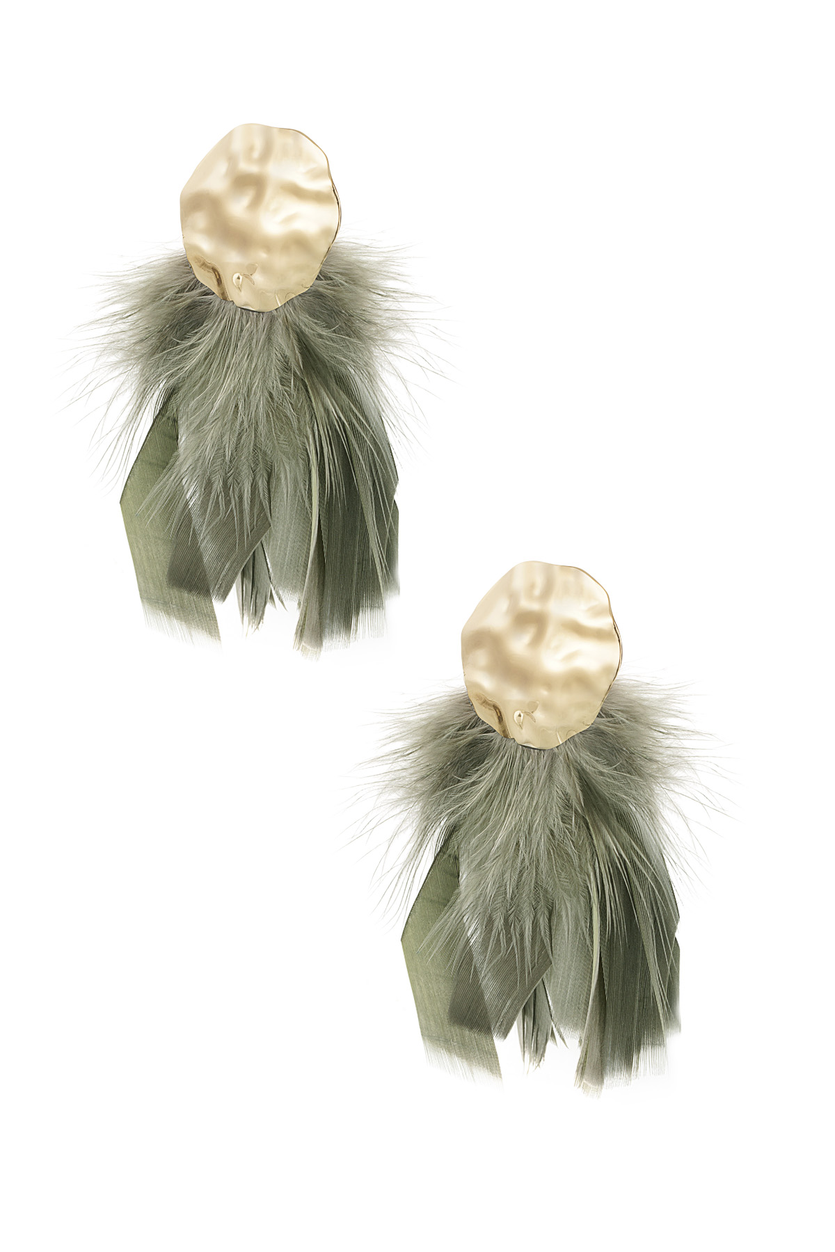 Boucles d'oreilles Feather Babe - vert h5 