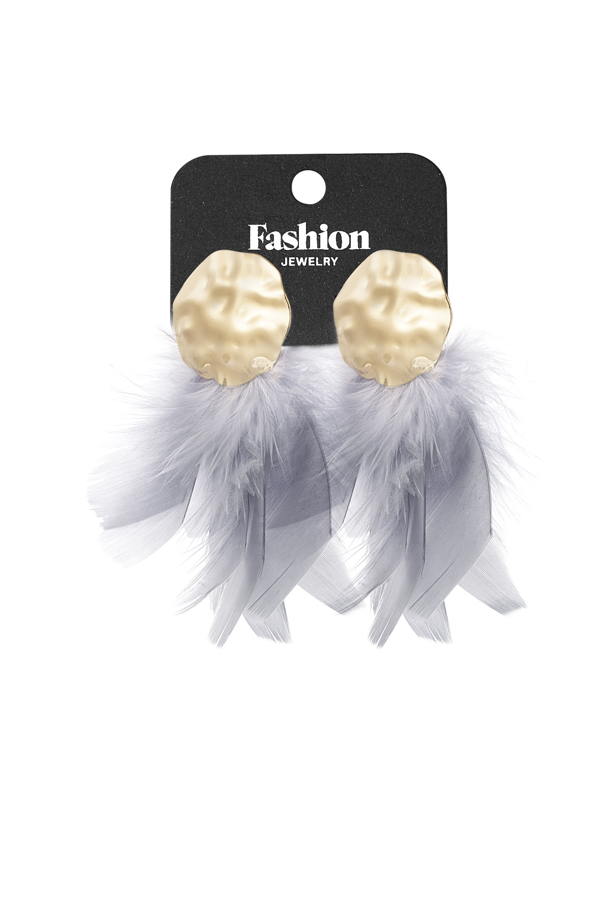 Feather Babe earrings - grey Picture3