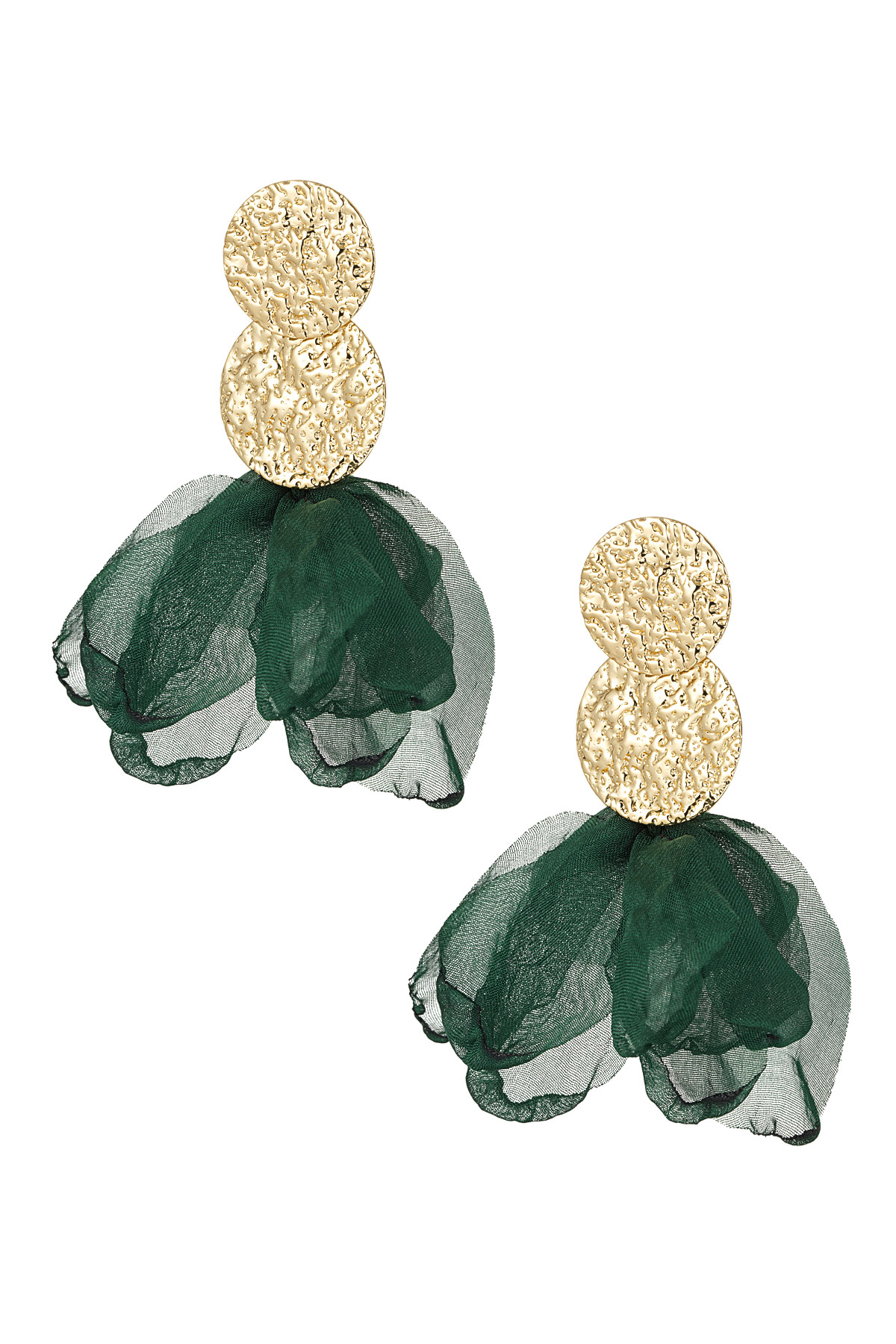 Pendientes Blooming Babe - verde oscuro h5 