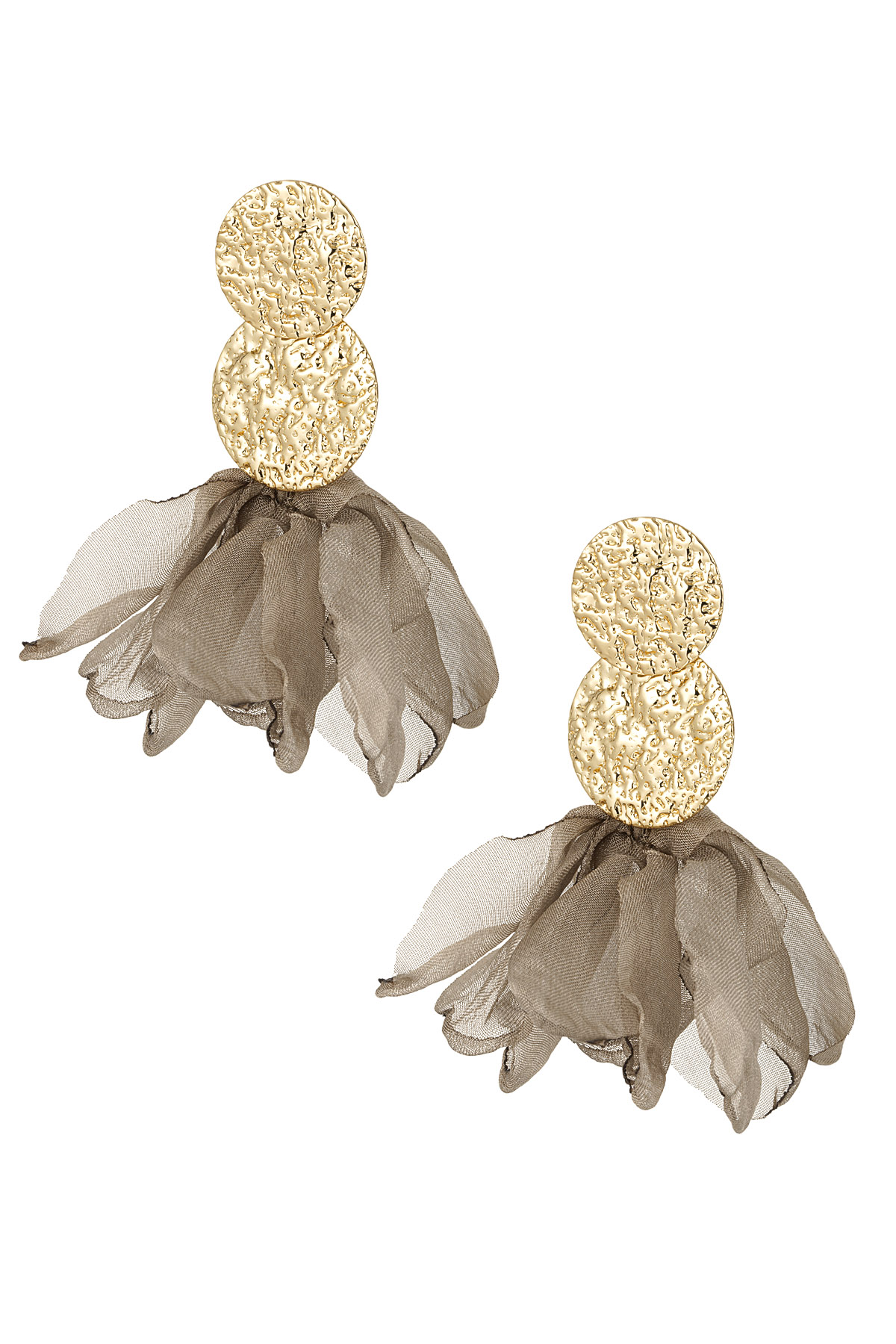 Boucles d'oreilles Blooming Babe - taupe h5 