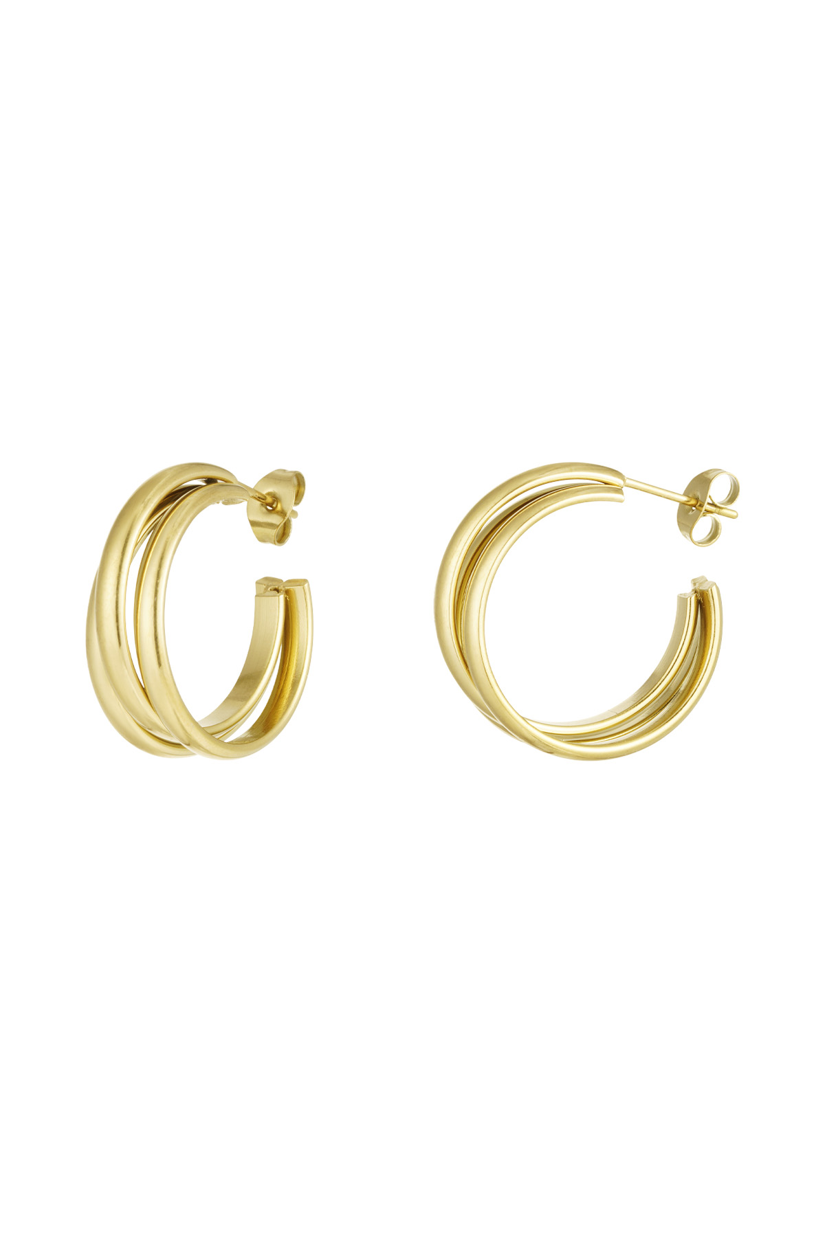 Triple Treasure earrings - gold h5 