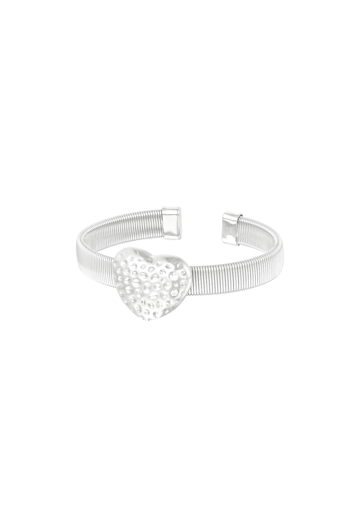 Bold love bracelet - silver h5 