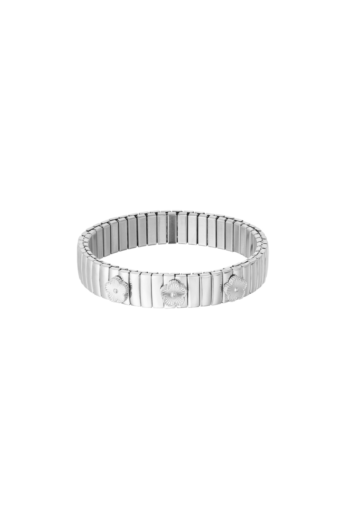 statement bloom bracelet - silver h5 