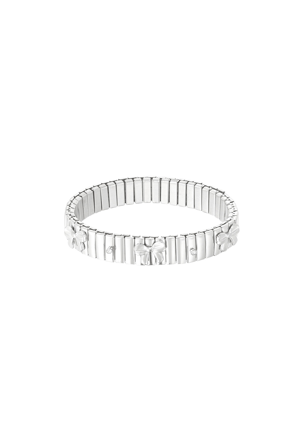 Pulsera de lazo atrevido - plata h5 