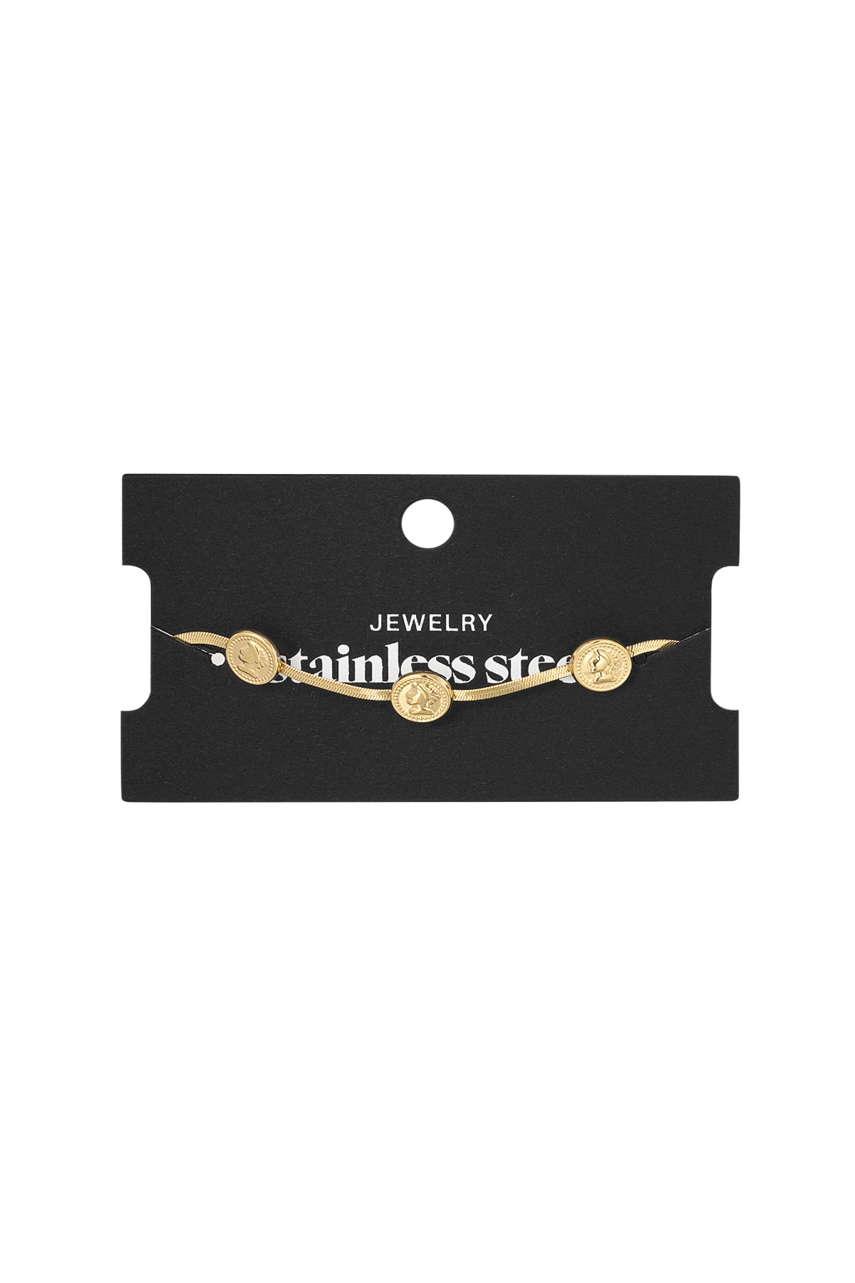 Pulsera Lucky Coins - oro h5 Imagen3