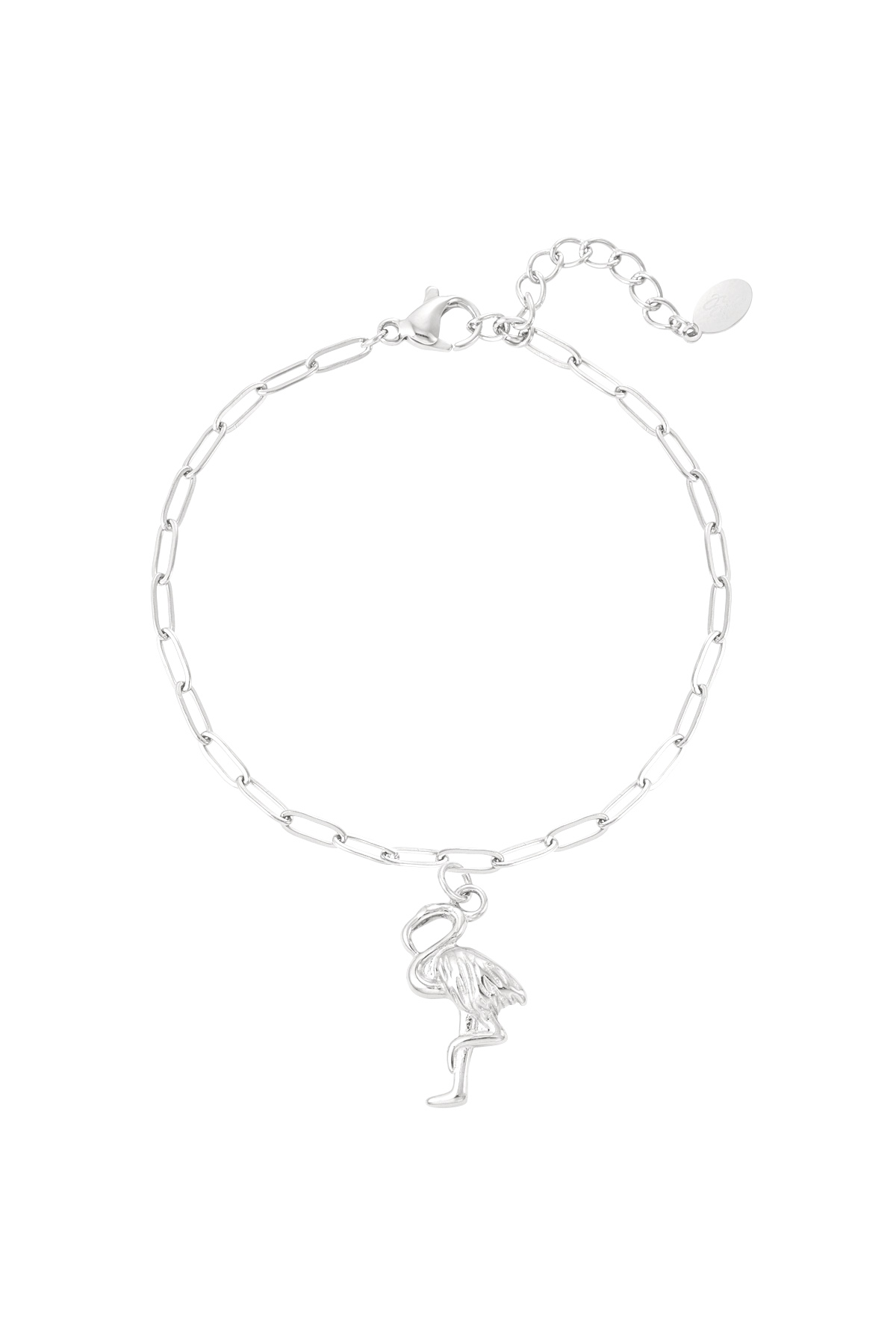 Pulsera de cadena de flamencos - plata h5 