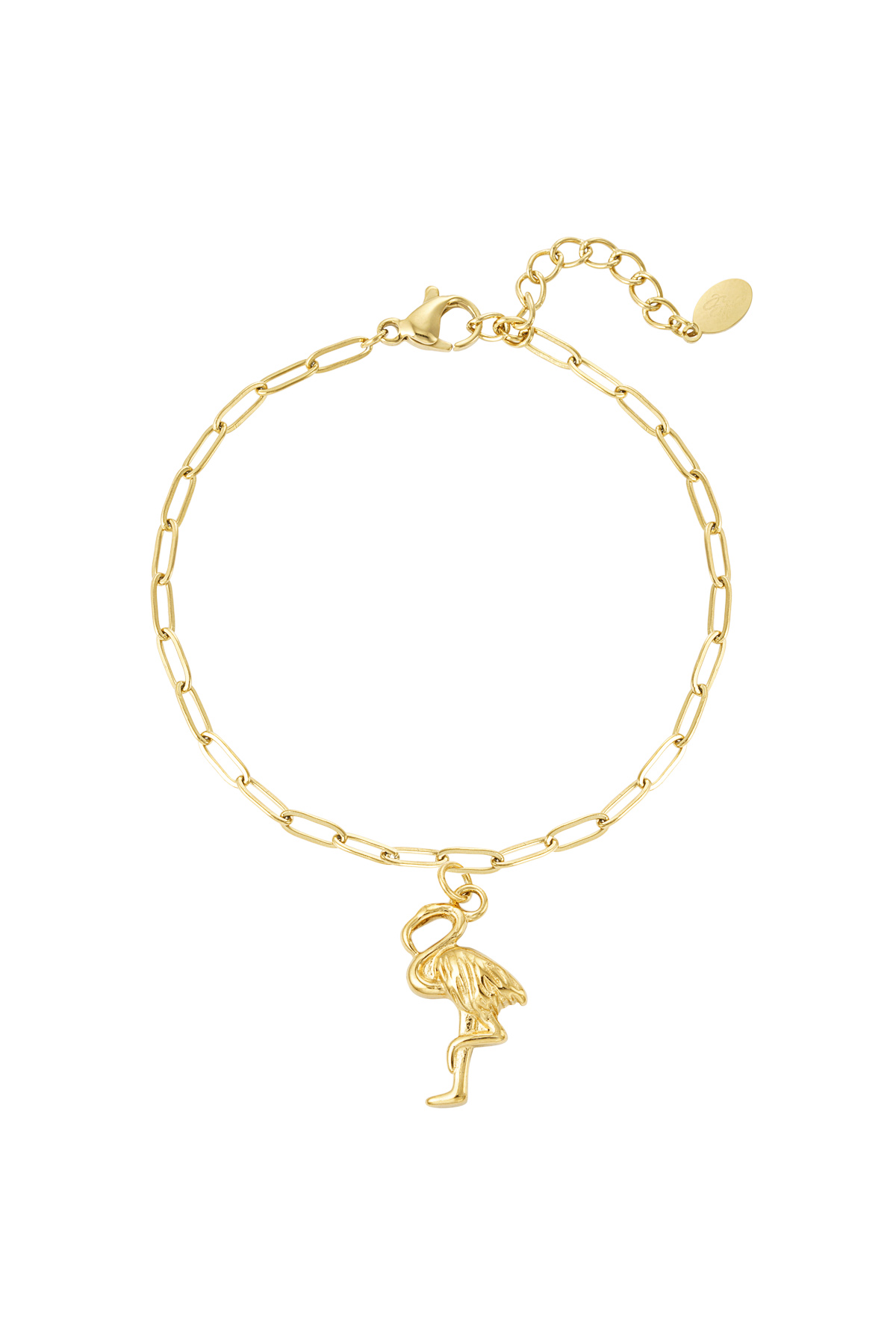 Bracciale a catena fenicottero - oro h5 