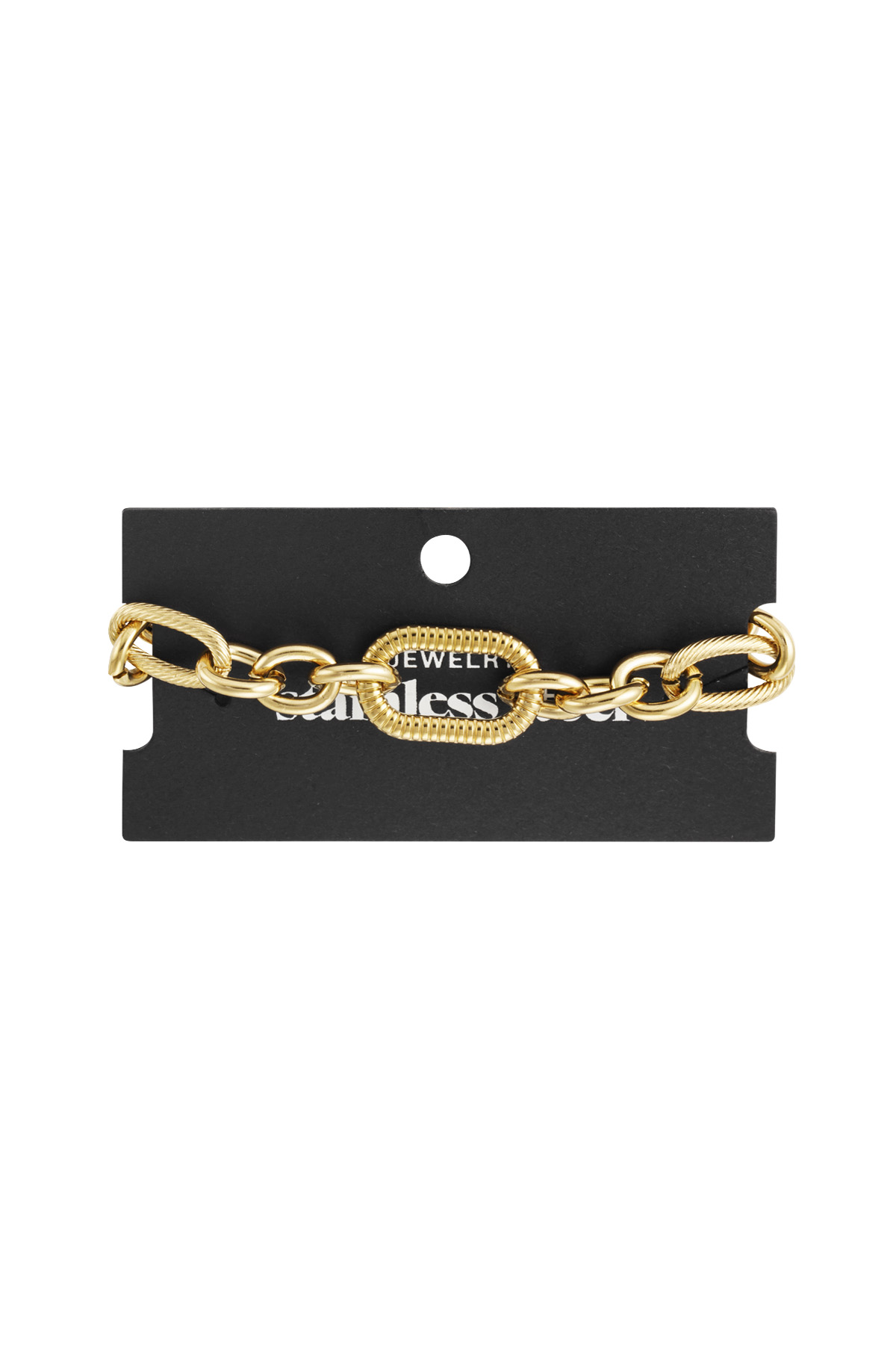 Bold Link Chain bracelet - gold h5 Picture3