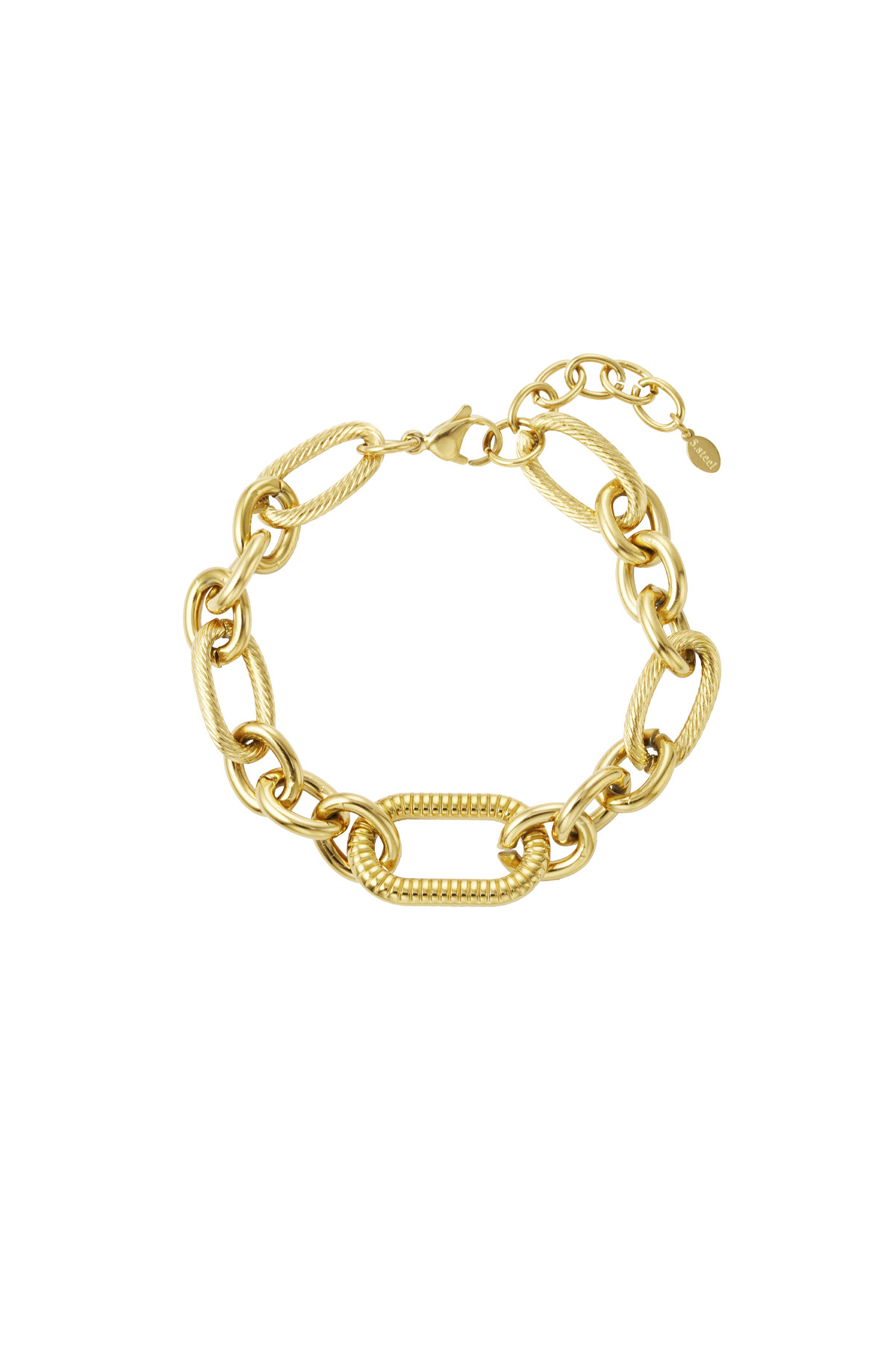 Bold Link Chain bracelet - gold h5 