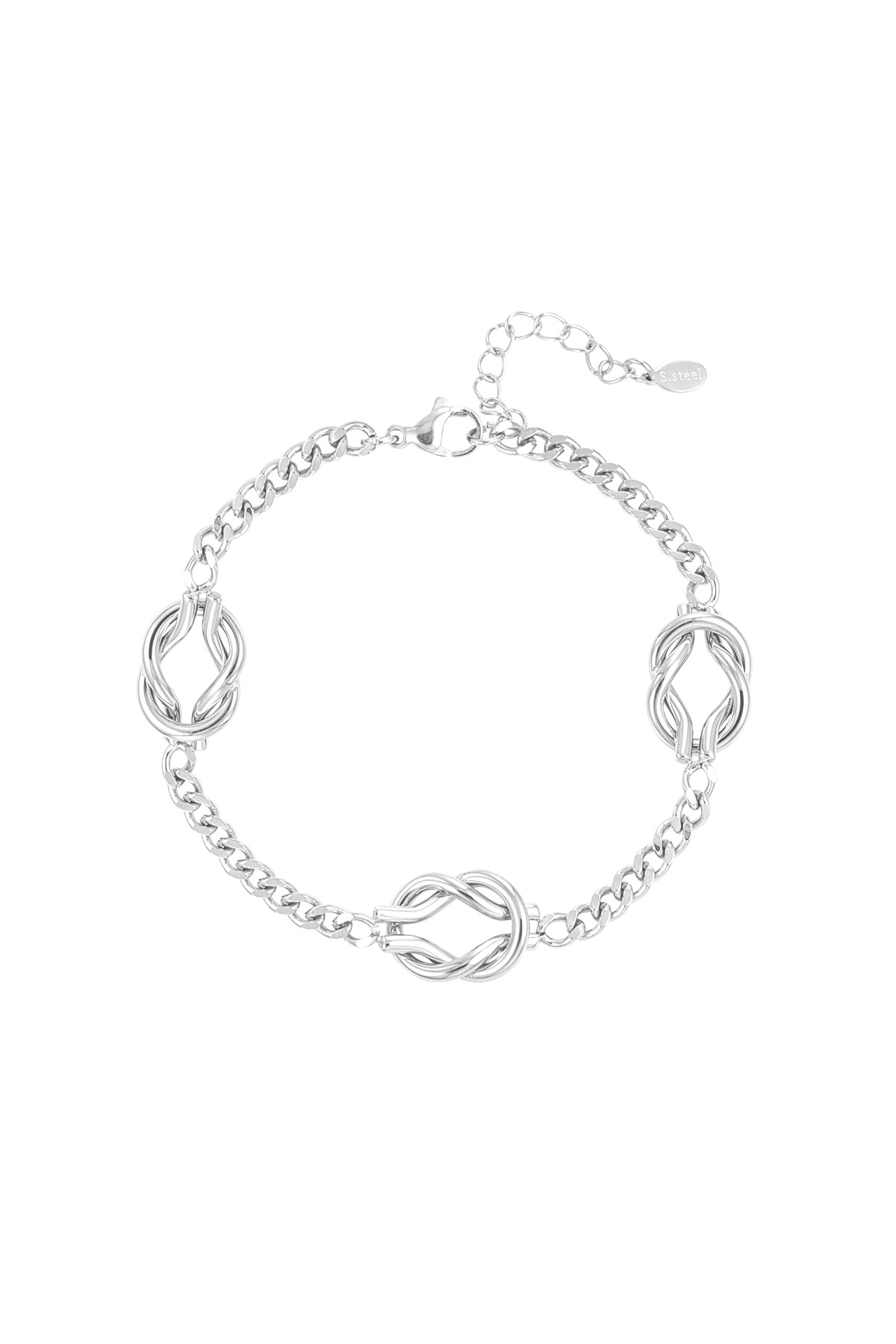 Bracciale Nodo d'amore - argento 