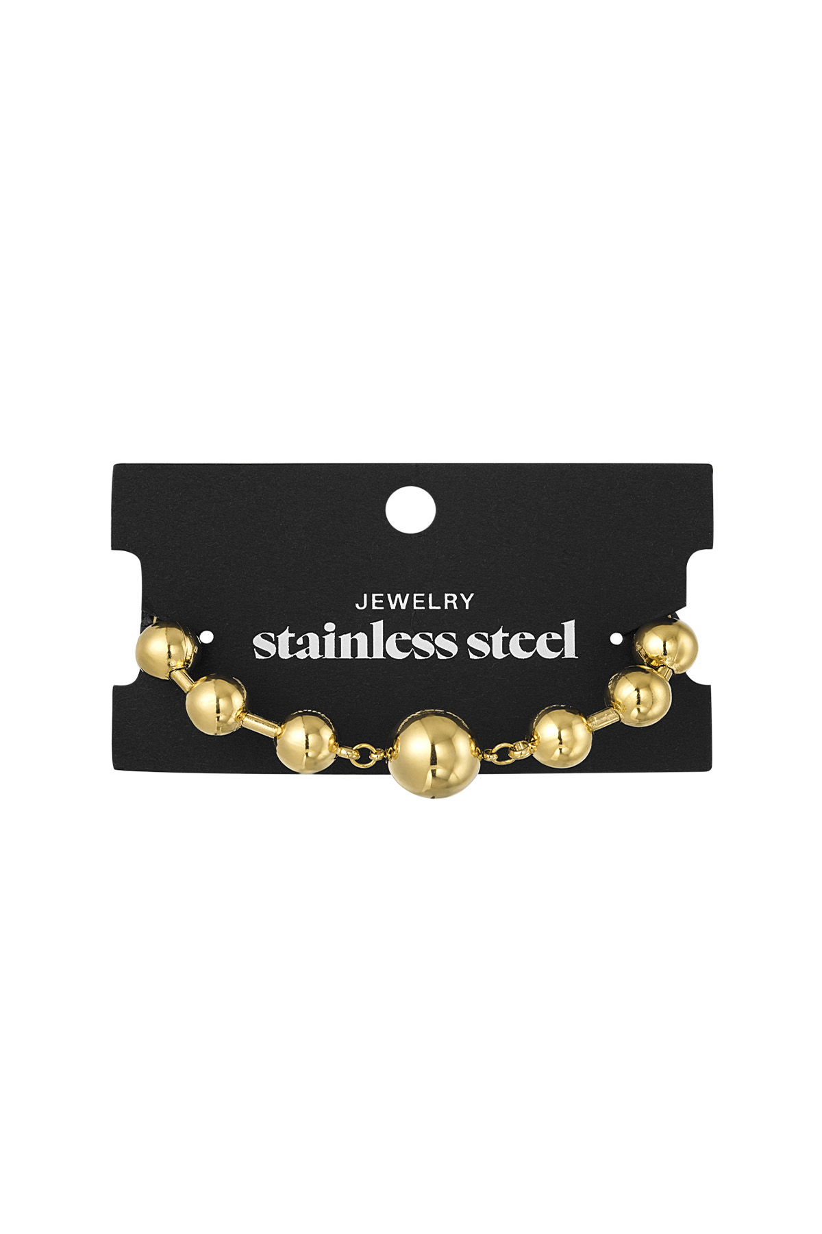 Statement Bead armband - goud h5 Afbeelding3